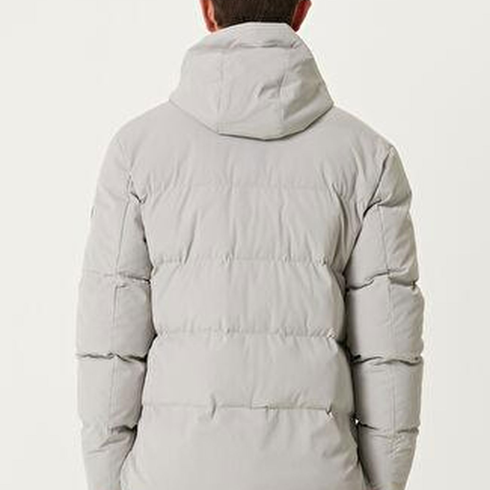 Beymen Club Erkek Açık Gri Kapüşonlu Puff Mont