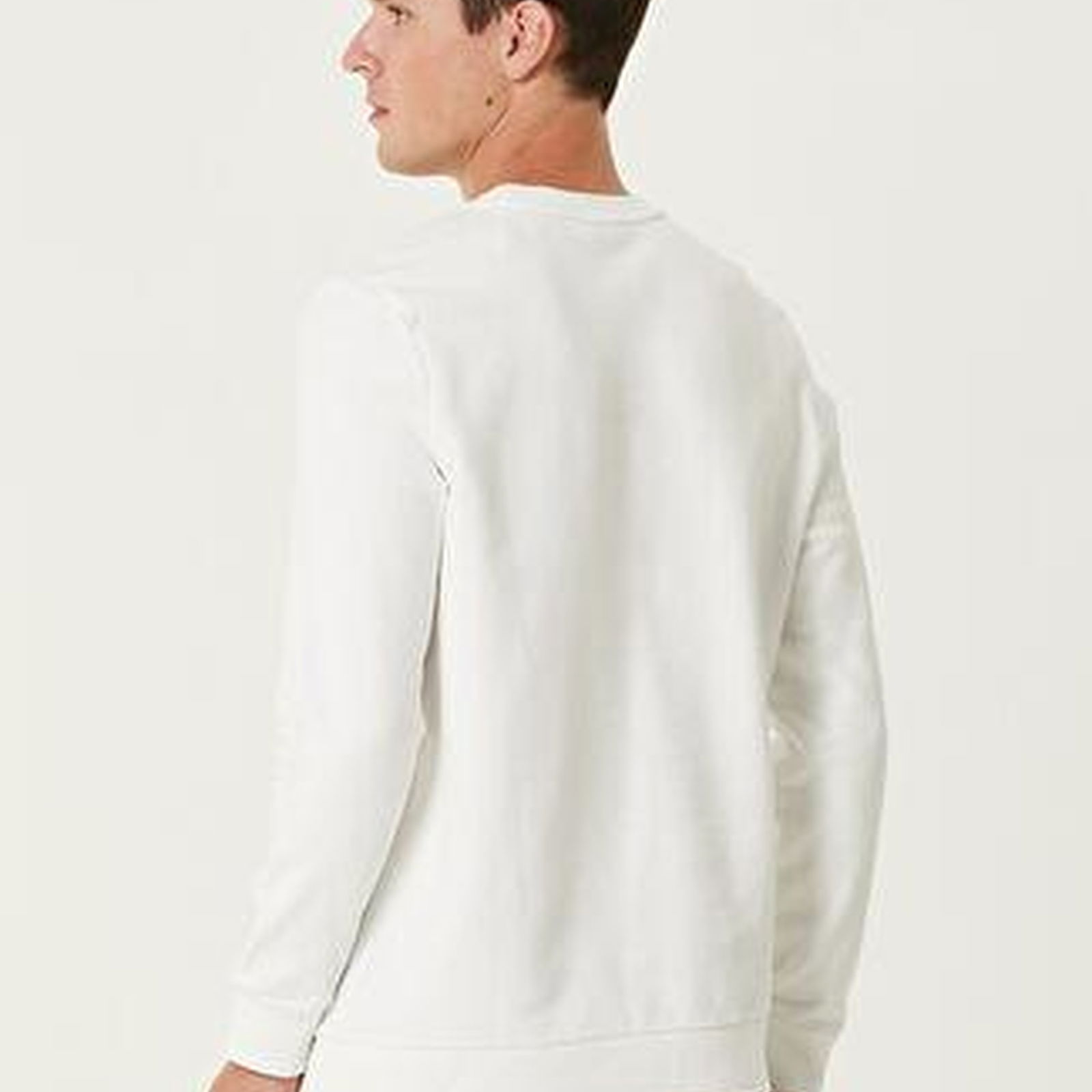 Beymen Club Erkek Beyaz Logo Baskılı Sweatshirt