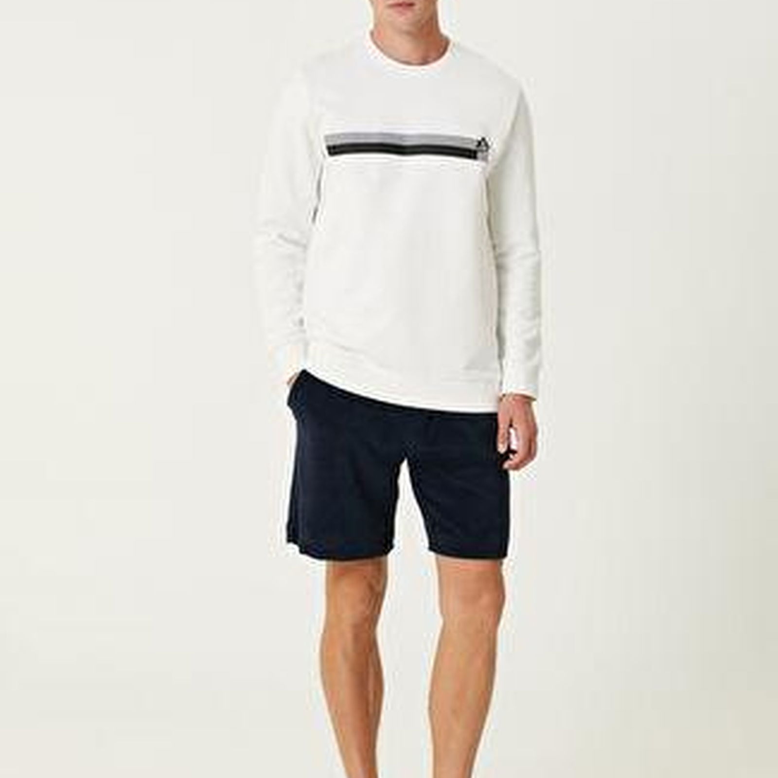 Beymen Club Erkek Beyaz Logo Baskılı Sweatshirt