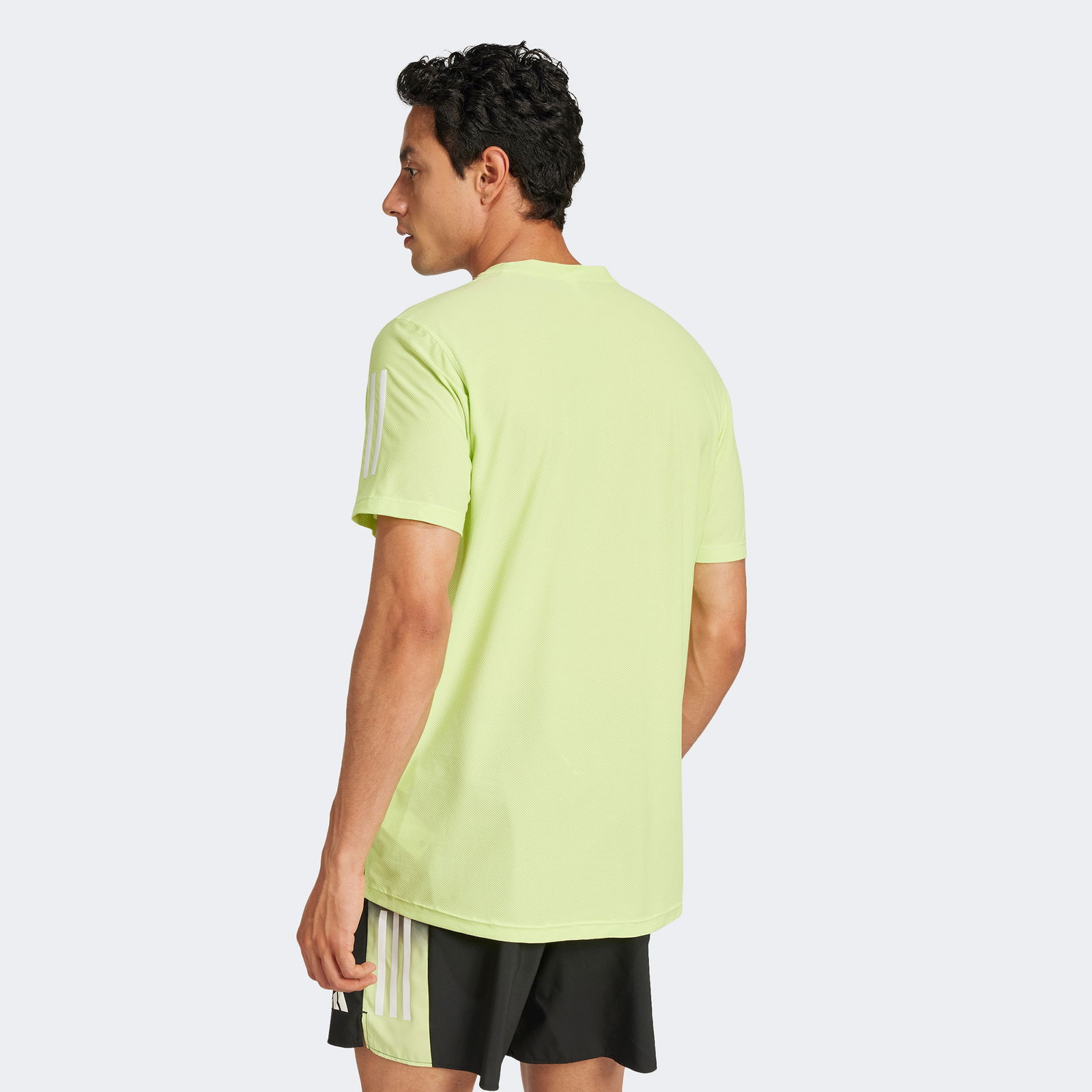 adidas Own The Run Climacool Colorblock Erkek Yeşil Koşu T-Shirtü