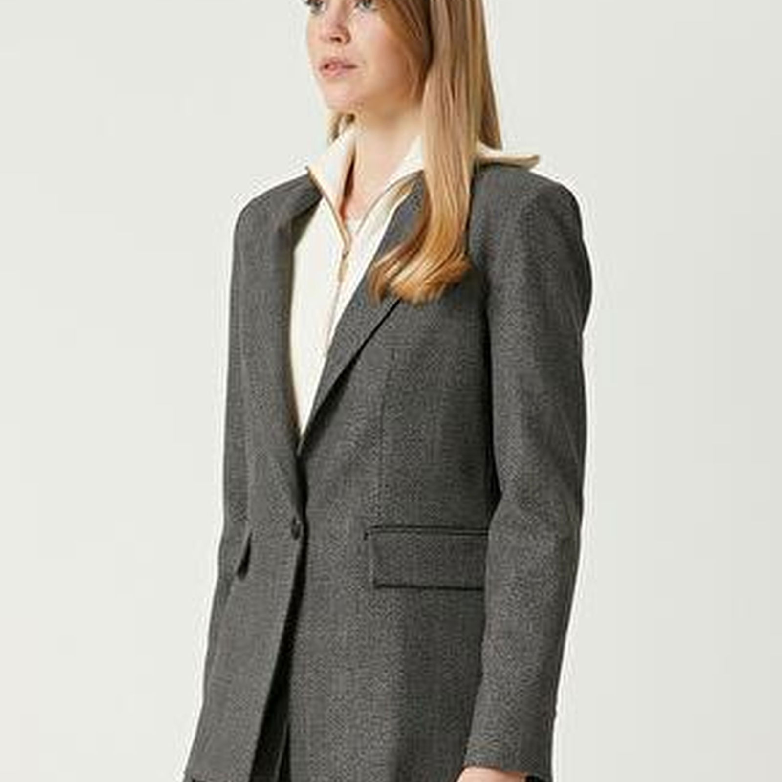 Beymen Club Kadin Siyah Ekoseli Blazer