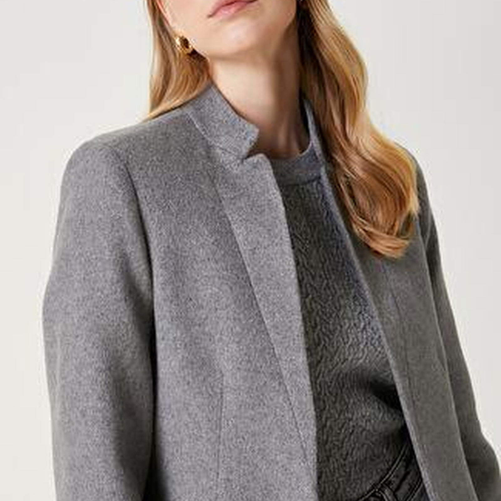 Beymen Club Kadin Gri Yün Kaşe Blazer