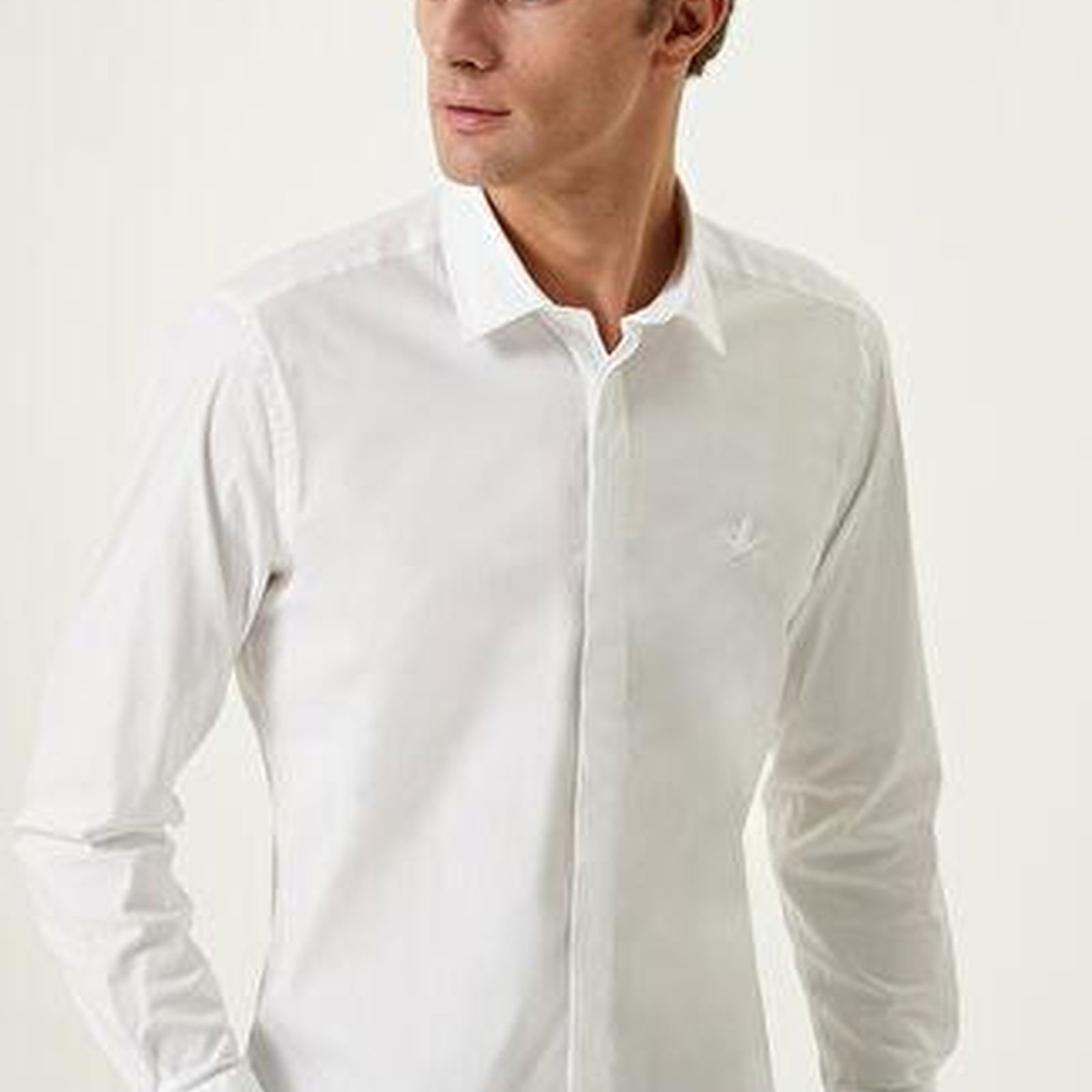 Beymen Club Erkek Slim Fit Beyaz Gömlek