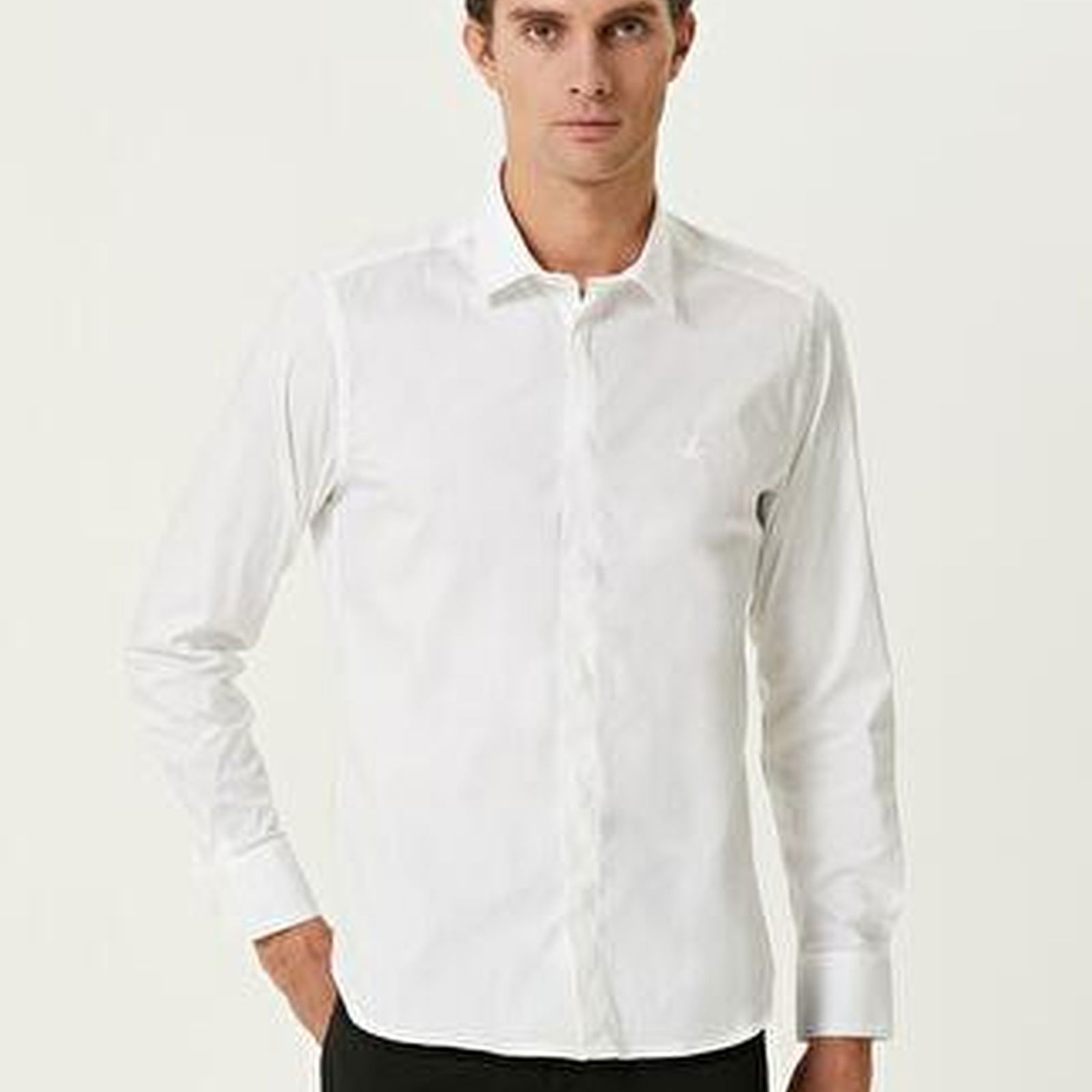 Beymen Club Erkek Slim Fit Beyaz Gömlek