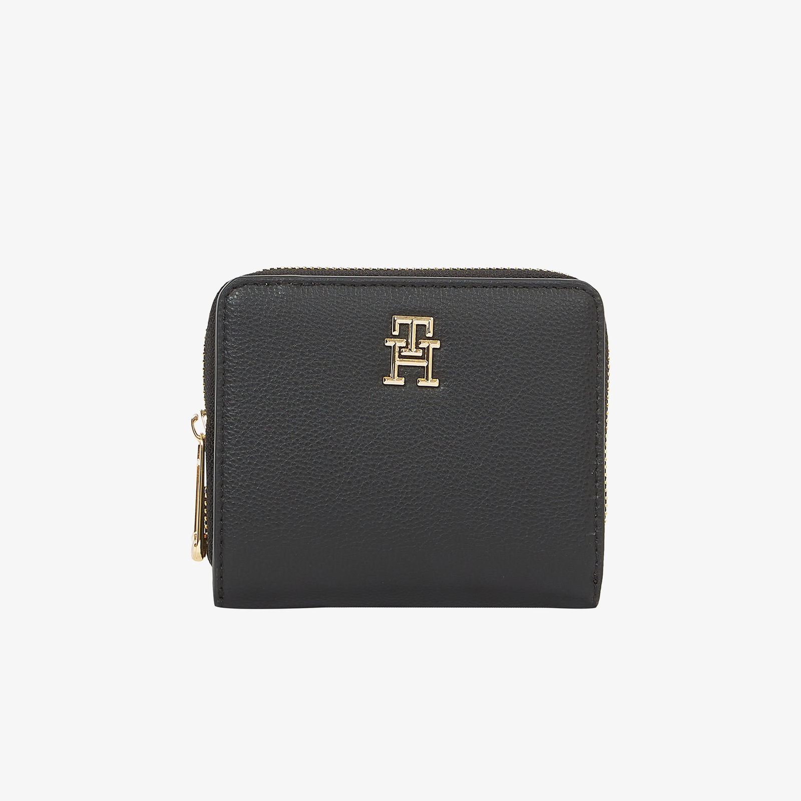Tommy Hilfiger Th Soft Logotape Med Za Kadın Siyah Cüzdan