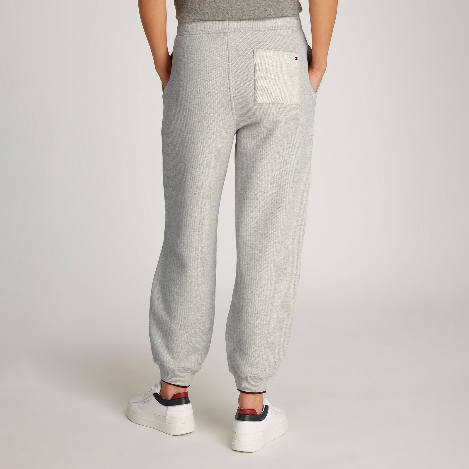 Tommy Hilfiger Texture Monotype Kadın Beyaz Eşofman Altı