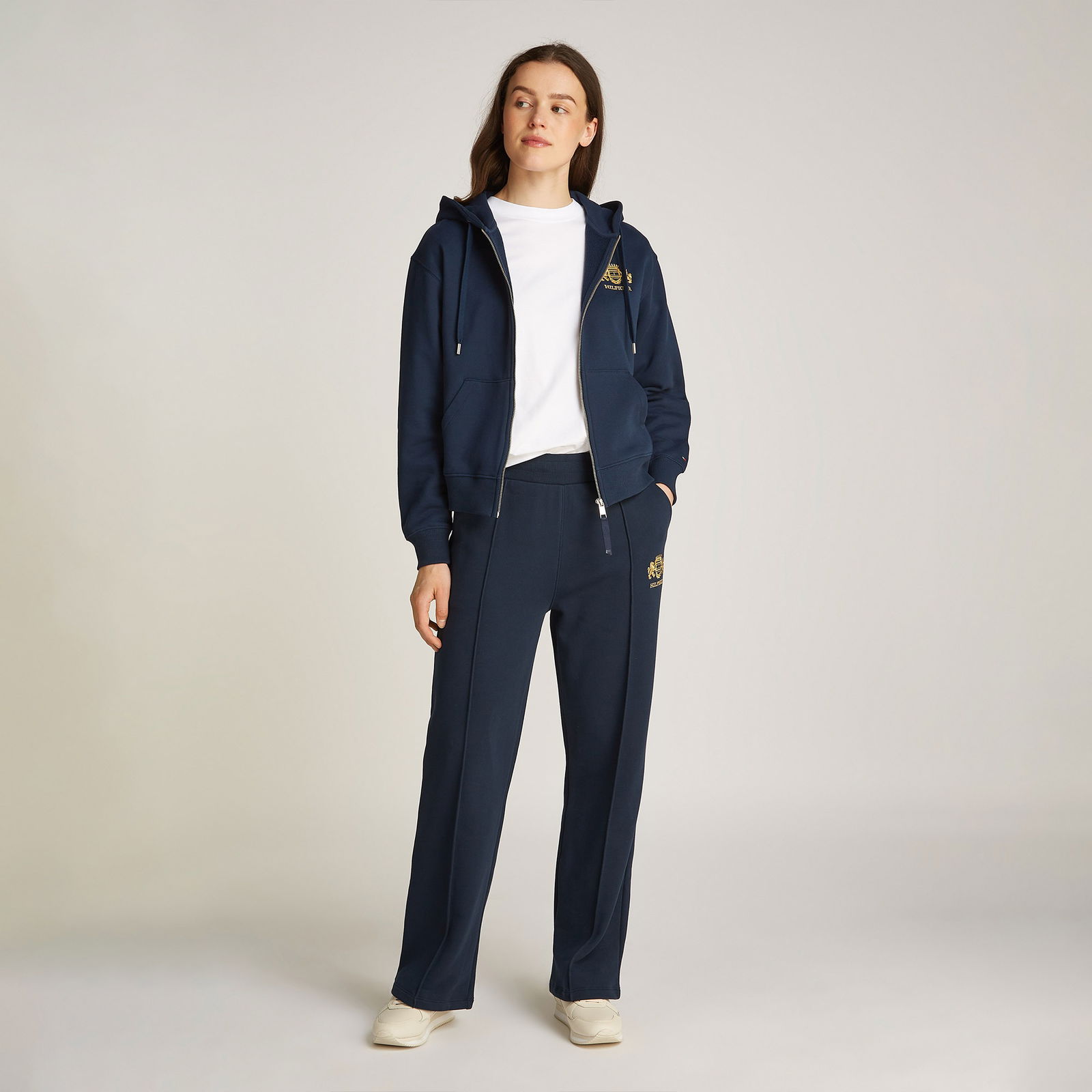 Tommy Hilfiger Reg Varsity Zip Kadın Lacivert Sweatshirt