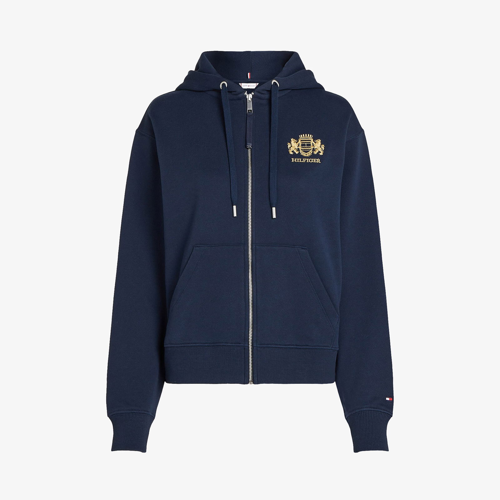 Tommy Hilfiger Reg Varsity Zip Kadın Lacivert Sweatshirt