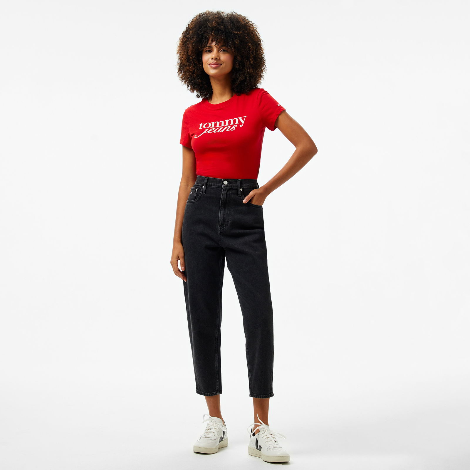 Tommy Jeans Mom Uh Tpr Ai4181 Kadın Lacivert Jean