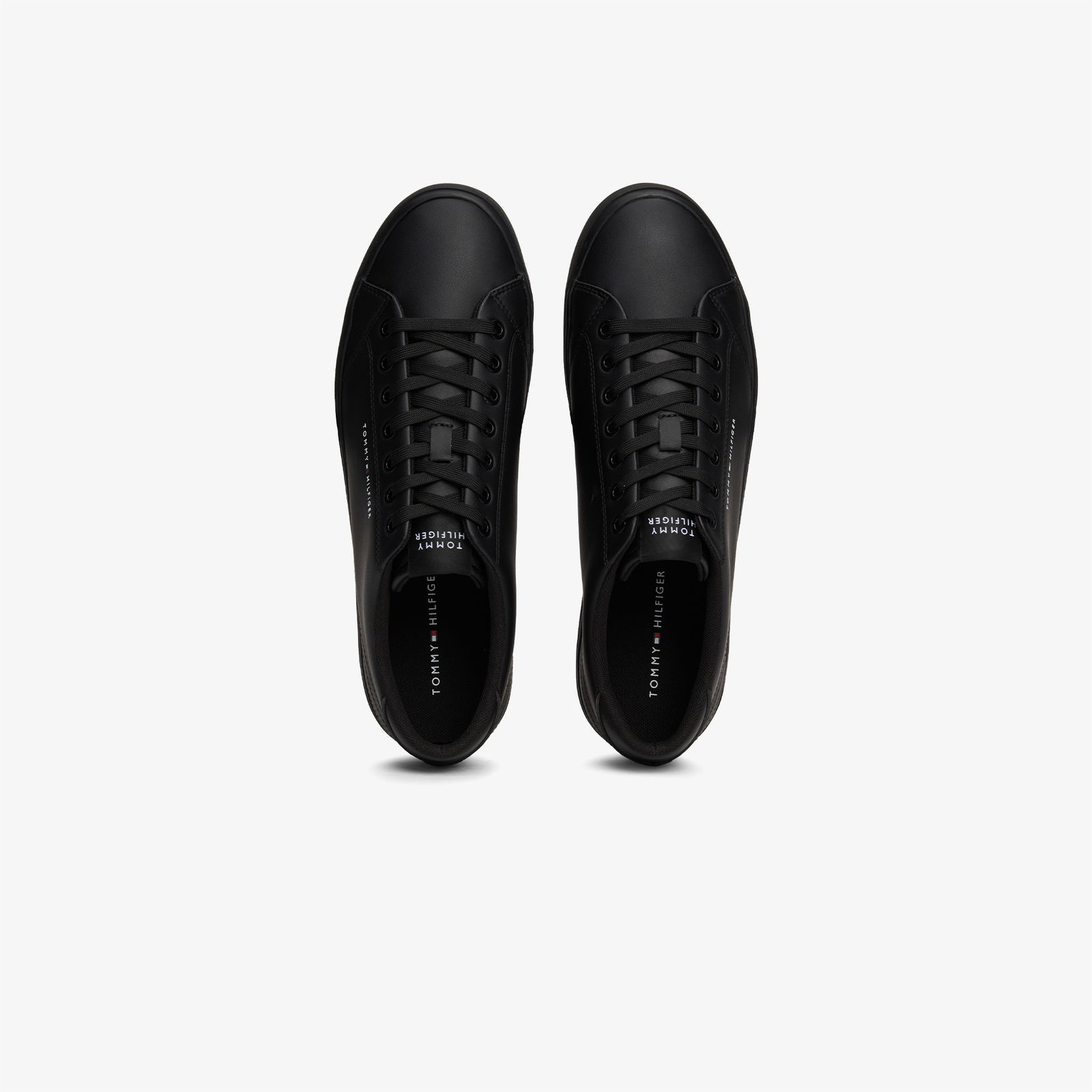 Tommy Hilfiger Th Hi Vulc Core Low Leather Erkek Siyah Sneaker