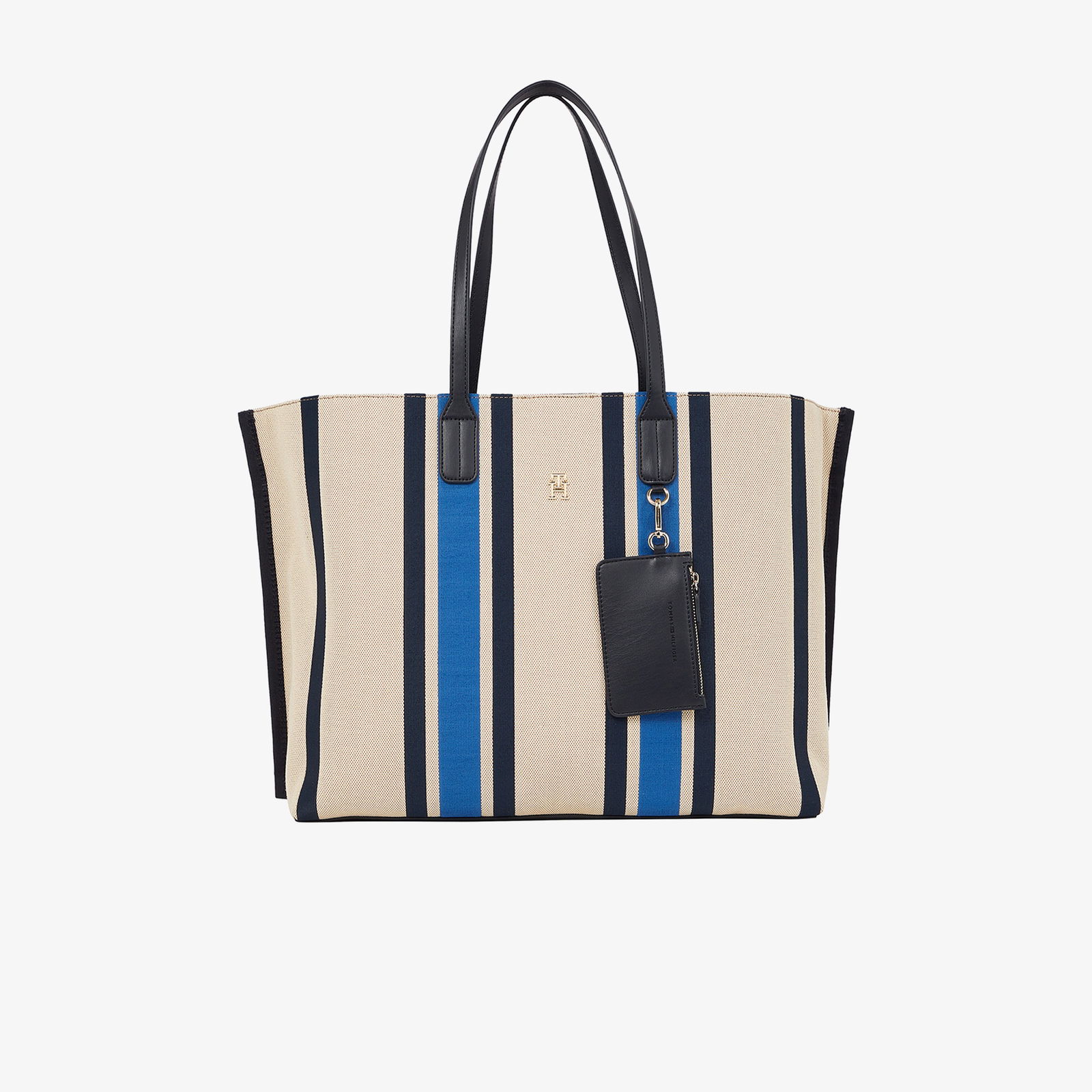 Tommy Hilfiger Th Distinct Sp Canvas Kadın Lacivert El Çantası