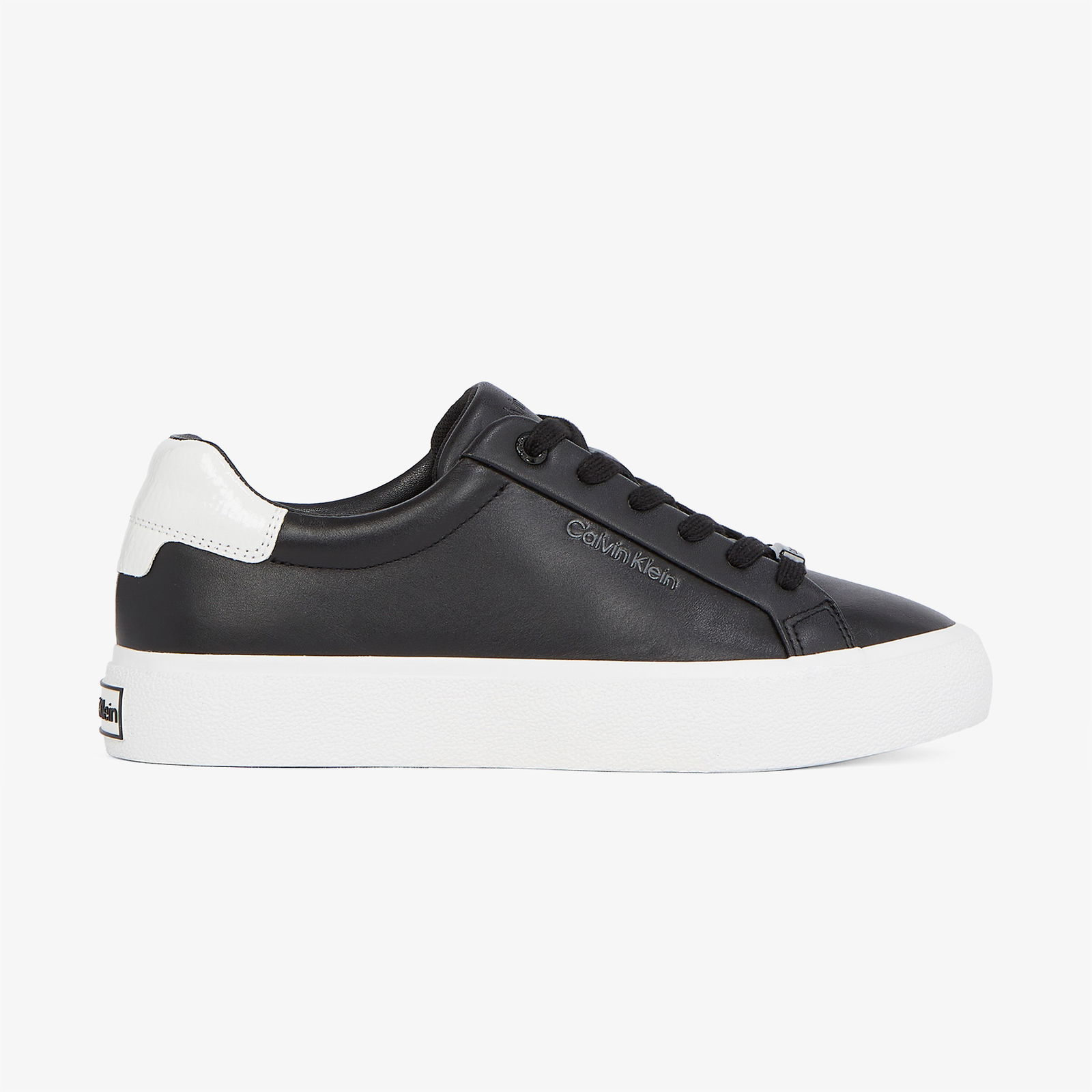 Calvin Klein Vulc Lace Up Texture Fox - Lth Kadın Siyah Sneaker