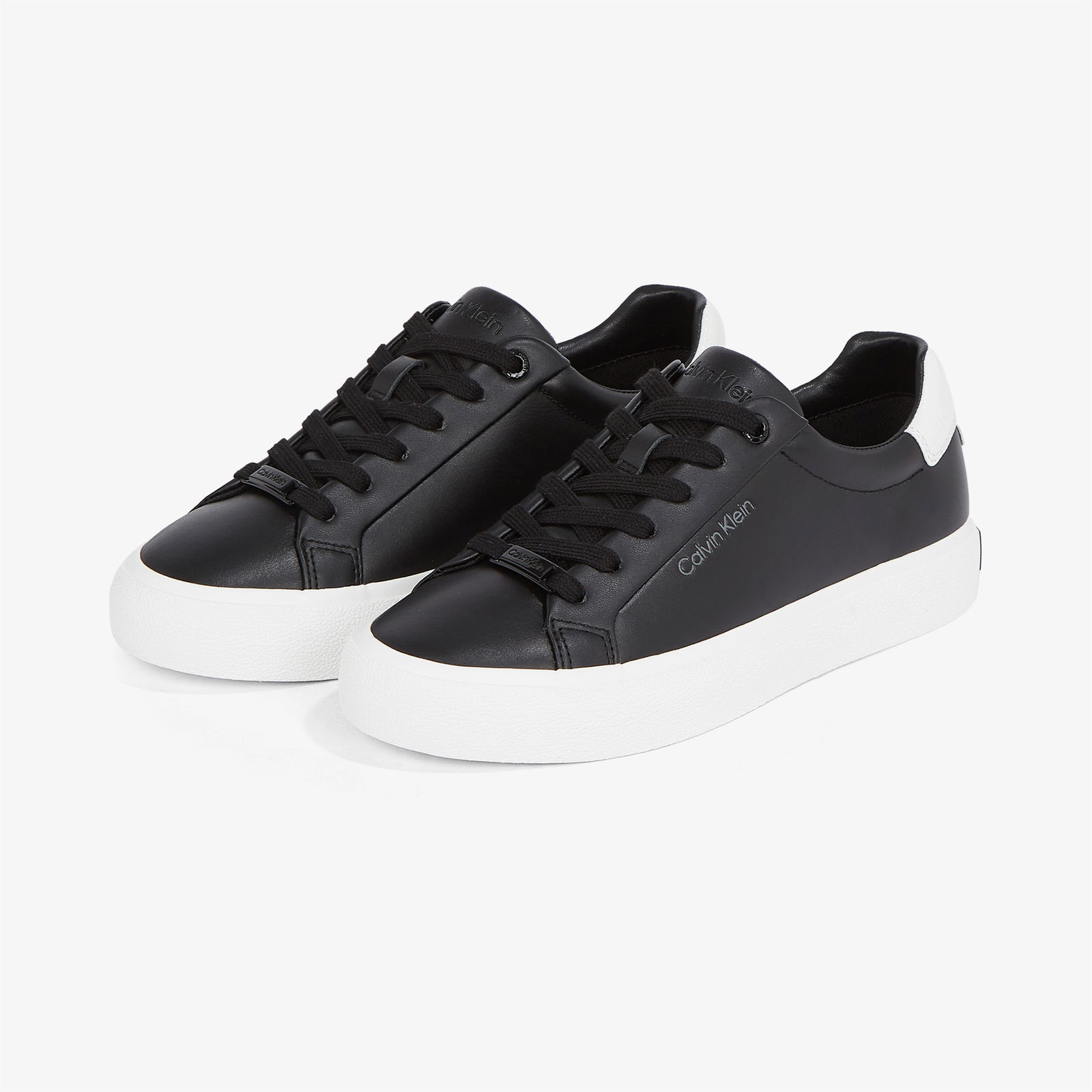 Calvin Klein Vulc Lace Up Texture Fox - Lth Kadın Siyah Sneaker