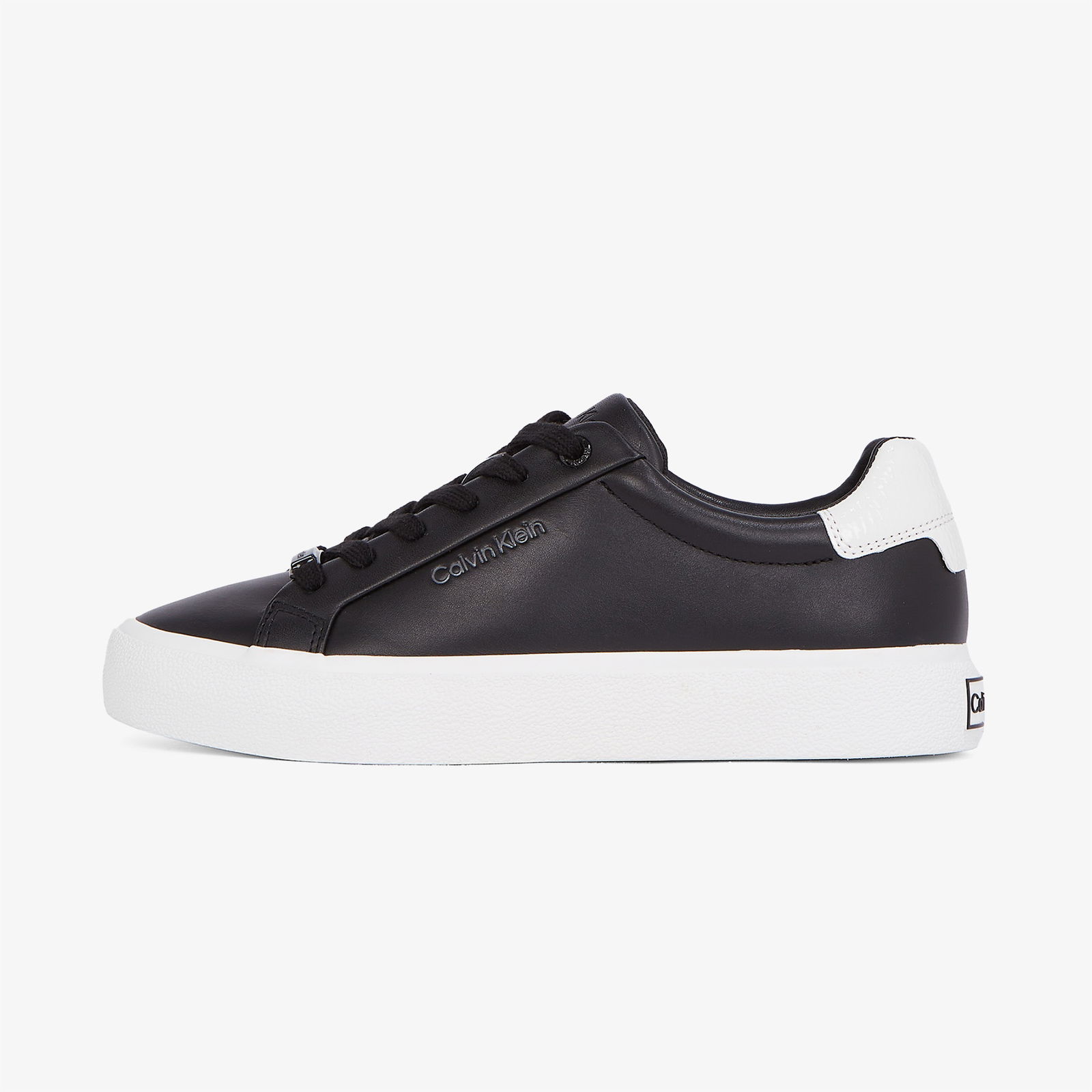 Calvin Klein Vulc Lace Up Texture Fox - Lth Kadın Siyah Sneaker