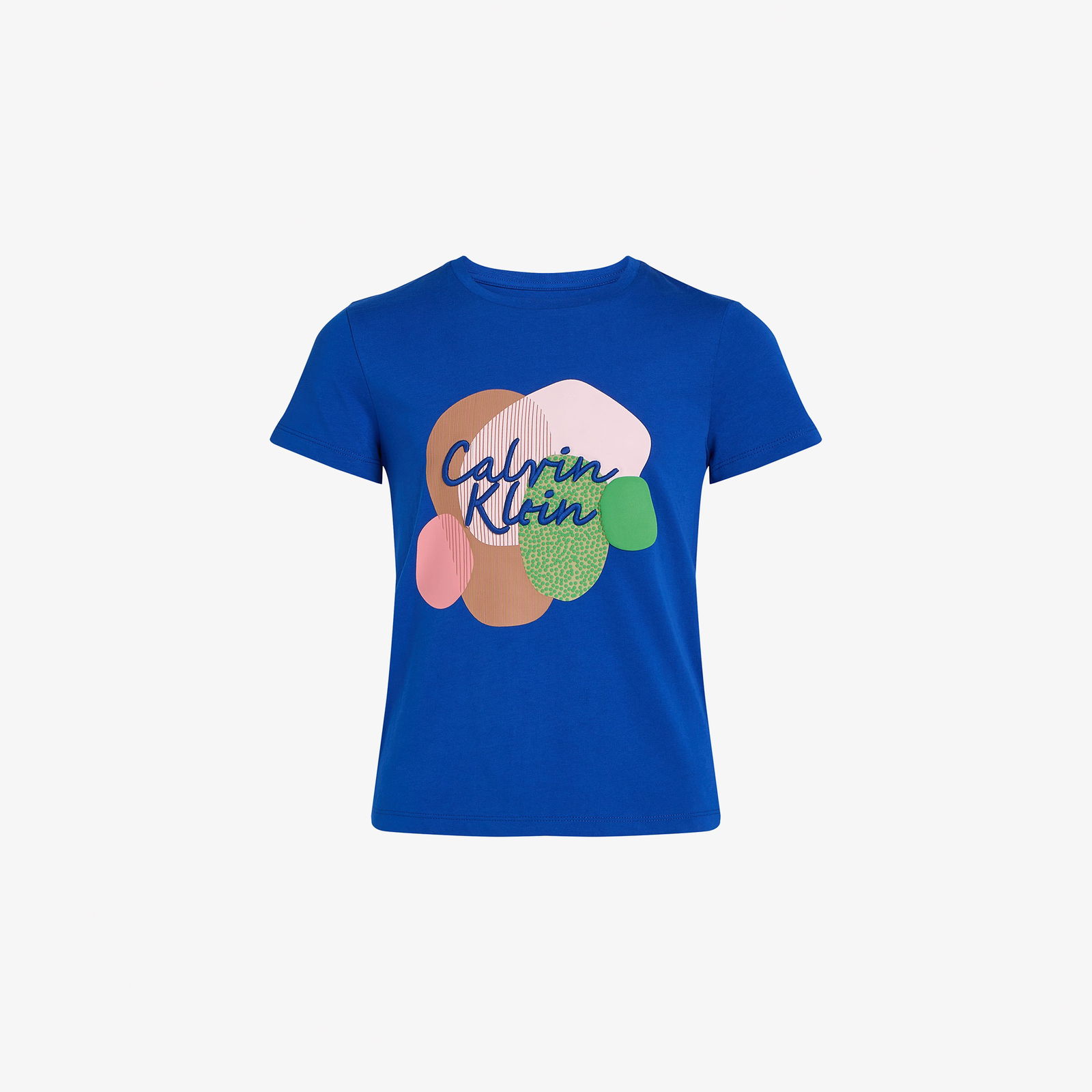 Calvin Klein Multi Colour Graphic Çocuk Mavi T-Shirt
