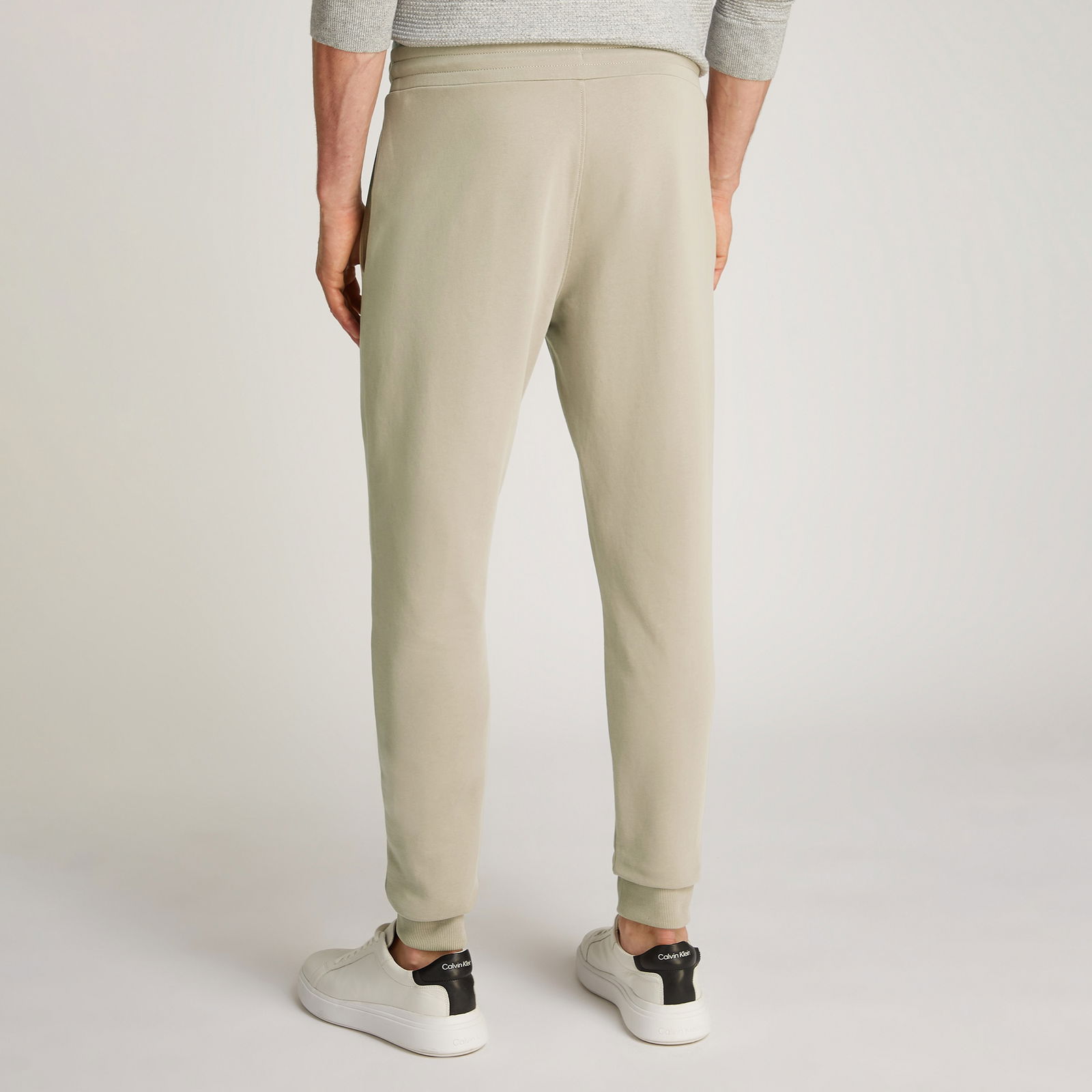 Calvin Klein Structured Embroidery Sweats Erkek Bej Eşofman Altı