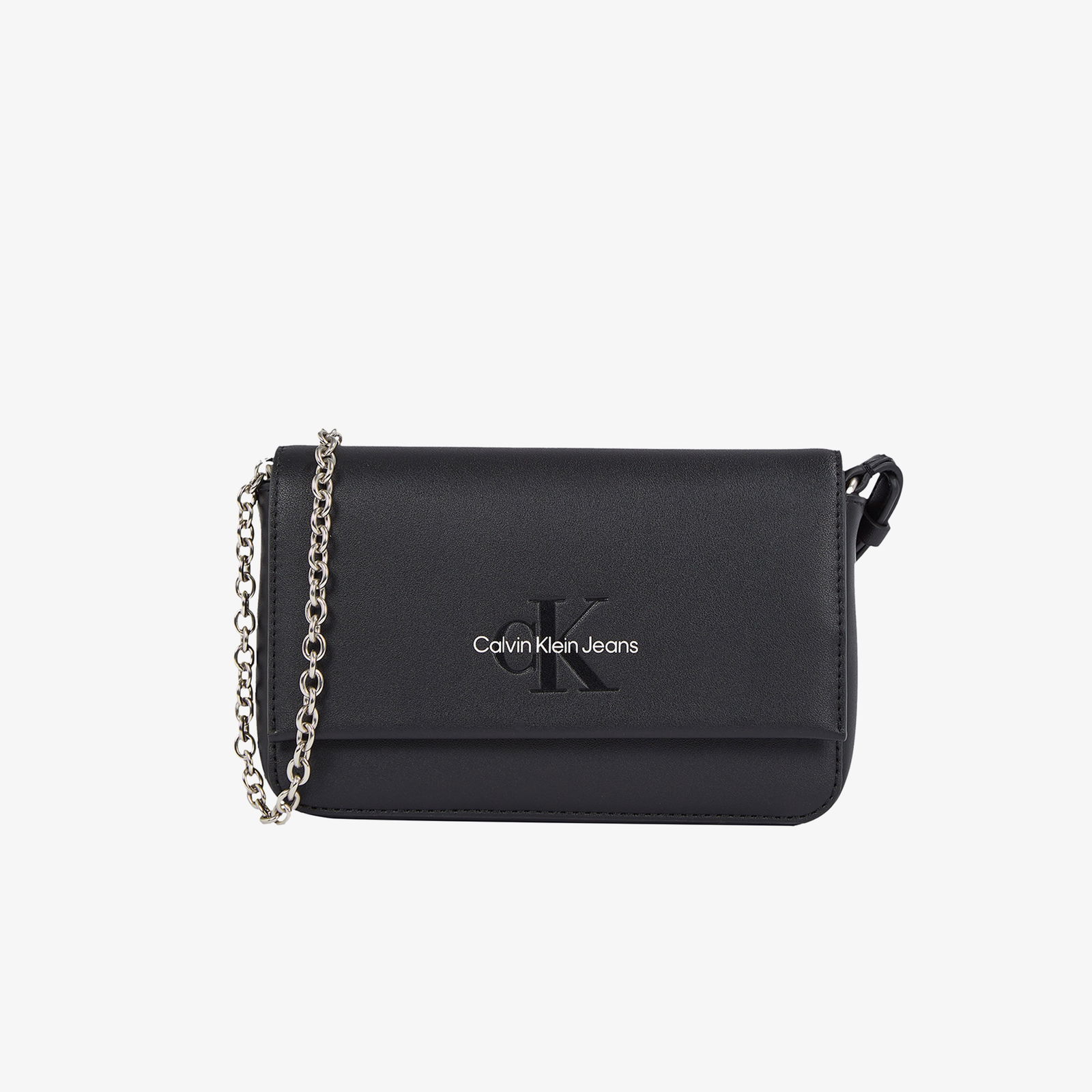 Calvin Klein Sculpted Ew Flap Phone Cb Mono Kadın Siyah Çapraz Çanta