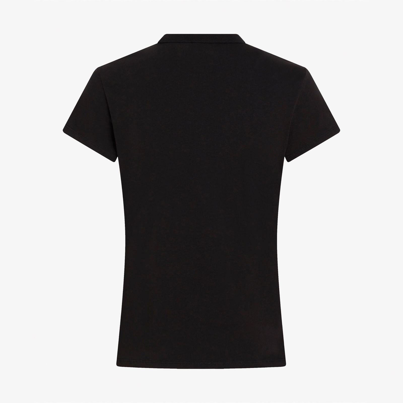 Calvin Klein Satin Slim Kadın Siyah T-Shirt