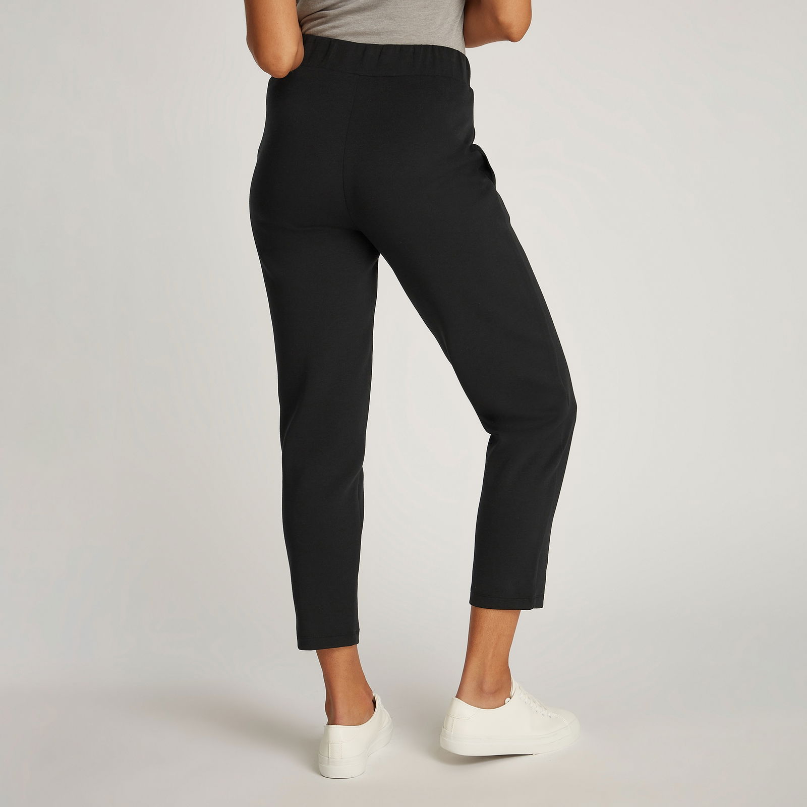 Calvin Klein Satin Tailored Sweat Kadın Siyah Eşofman Altı