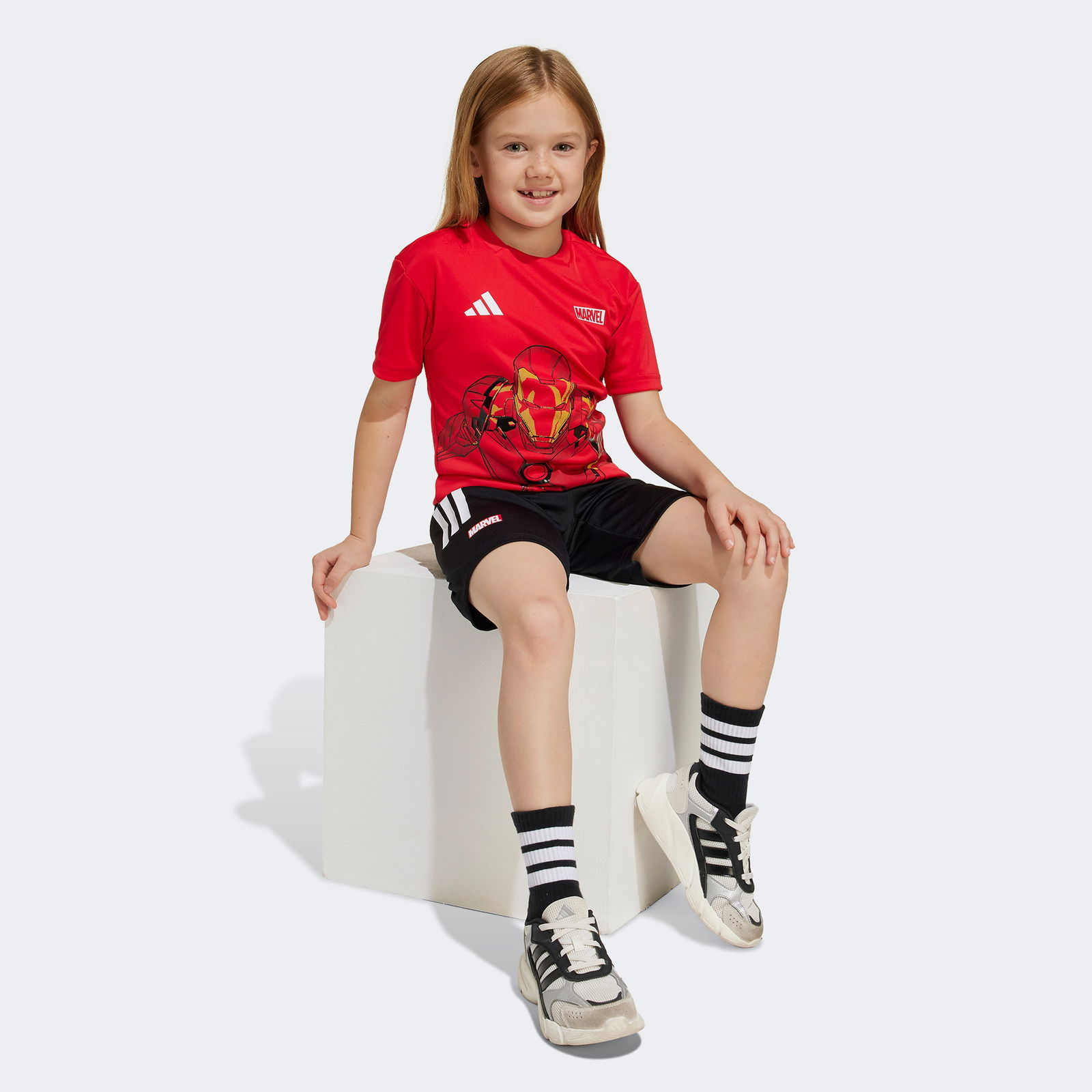 adidas Marvel Iron-Man Çocuk Kırmızı Eşofman Takımı