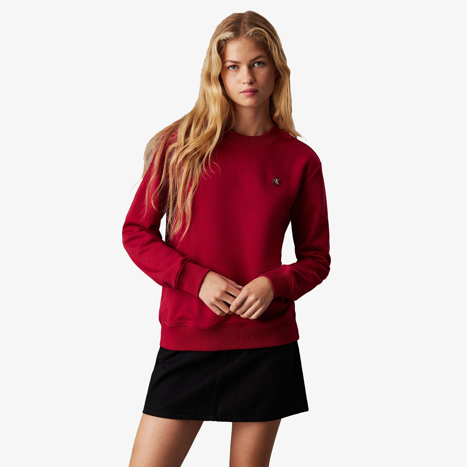 Calvin Klein Jeans Kadın Kırmızı Sweatshirt