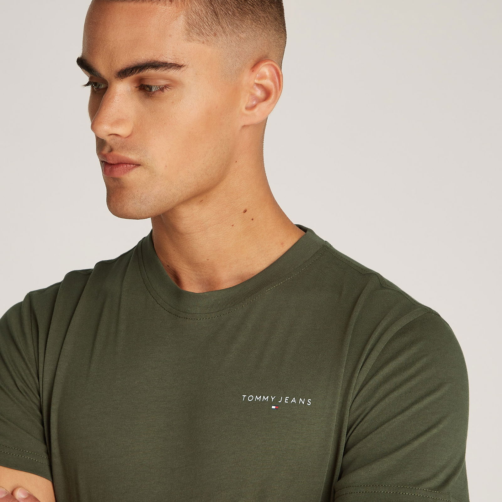 Tommy Hilfiger Erkek Yeşil T-Shirt