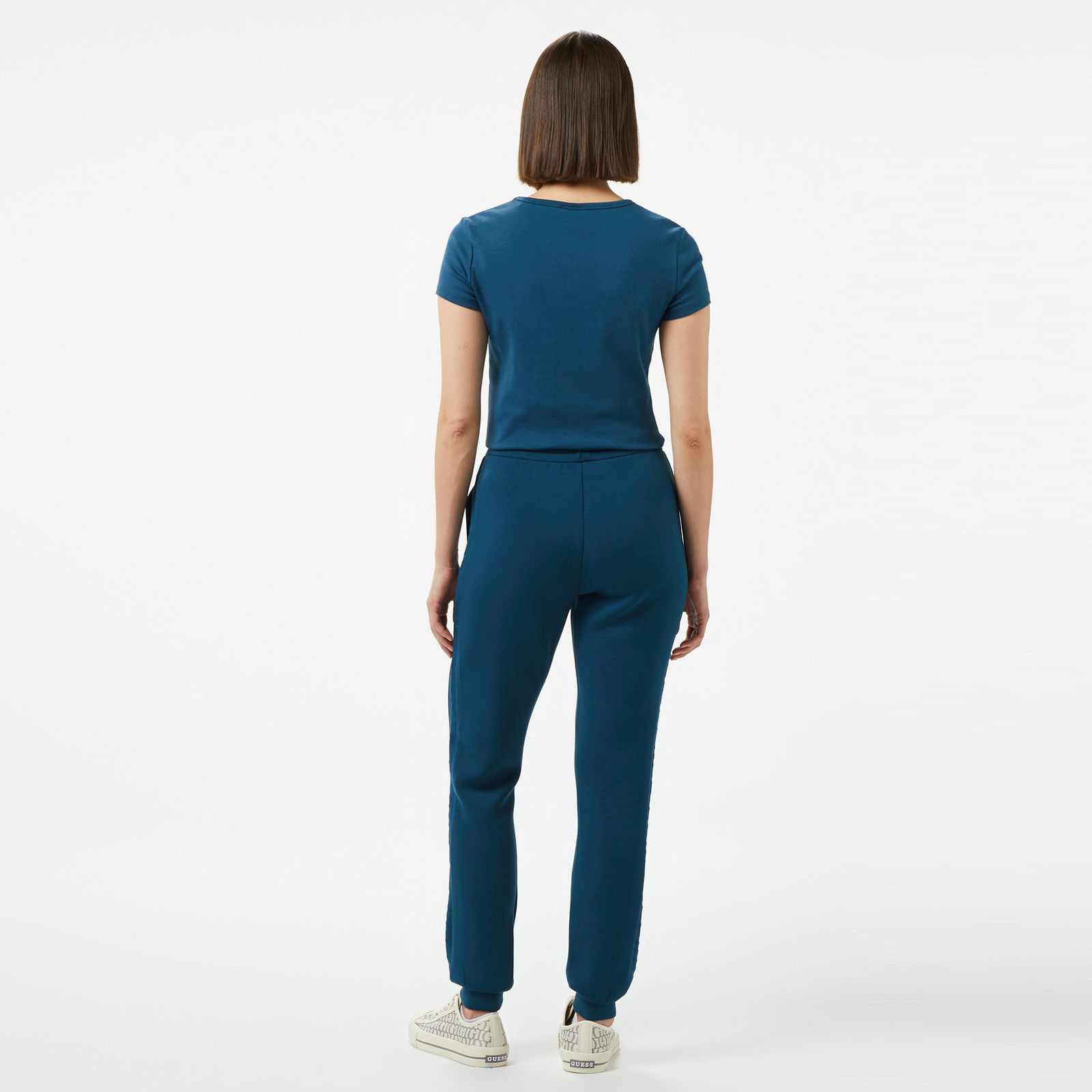 Guess Allie Scuba Jogger P Eco Soft Tech 340 Kadın Mavi Eşofman Altı