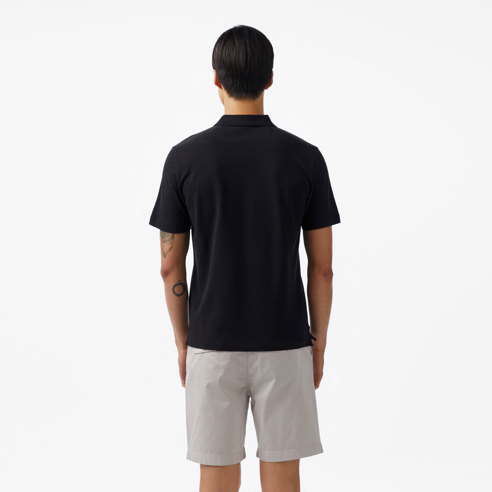 Guess Lyle Mid Organicetch Piquet 230 Erkek Siyah Polo