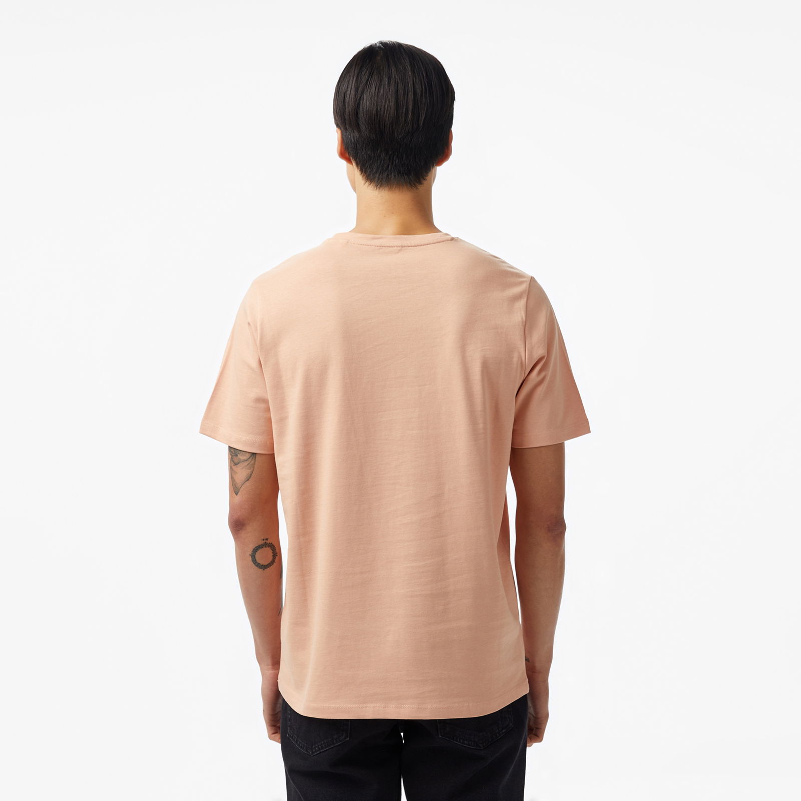 Guess Cn Patch Org Heavy 259 Erkek Pembe T-Shirt