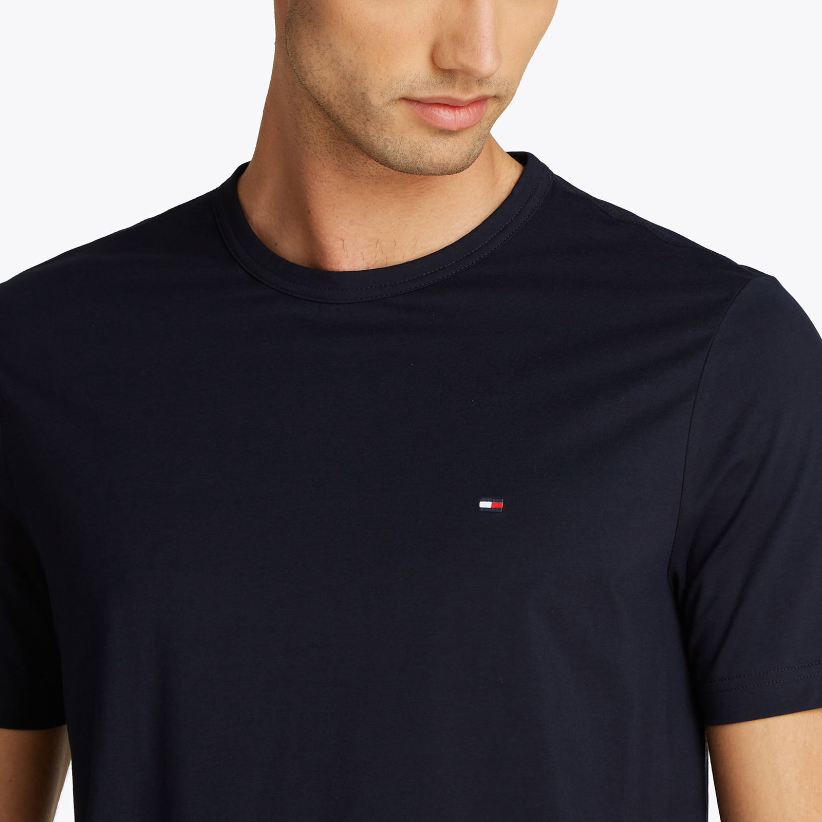 Tommy Hilfiger Erkek Mavi T-Shirt