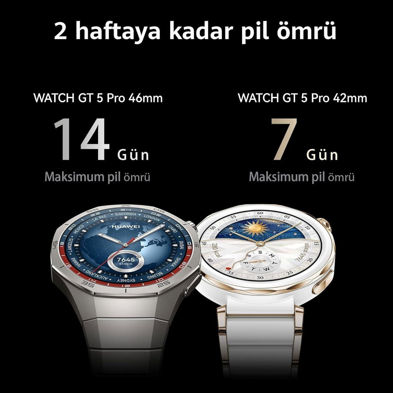 Huawei WATCH GT 5 Pro 46mm - Titanyum 55020DKB