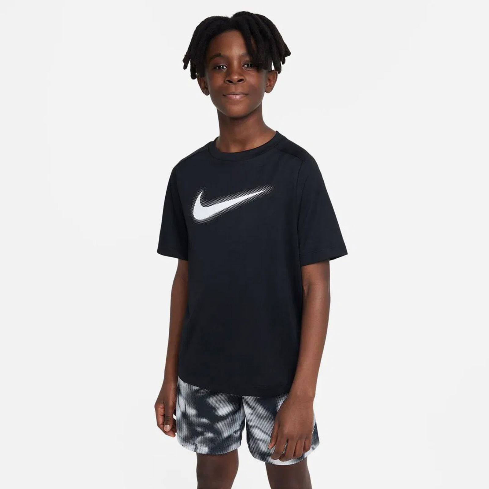 Nike Dri-Fit Multi Top Çocuk Siyah T-Shirt