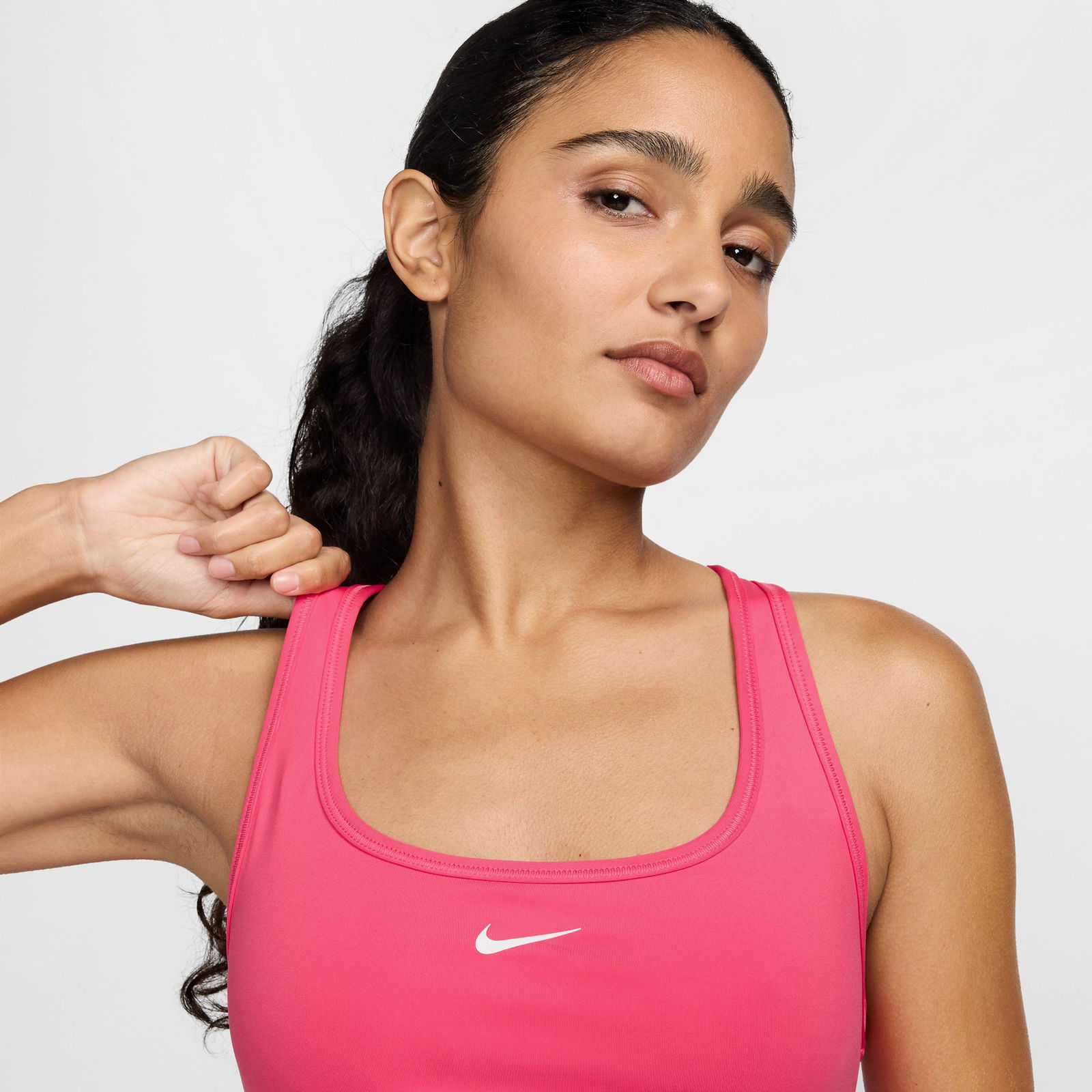 Nike Swoosh Light Support Kadın Pembe Bra