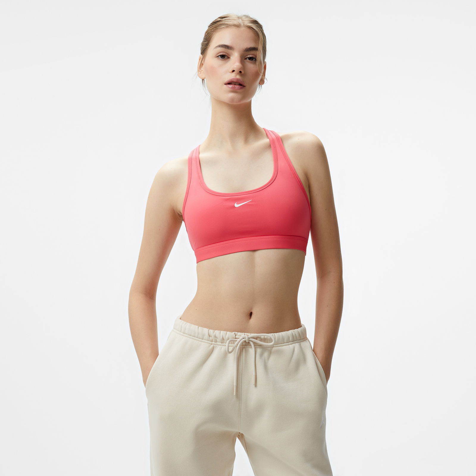 Nike Swoosh Light Support Kadın Pembe Bra