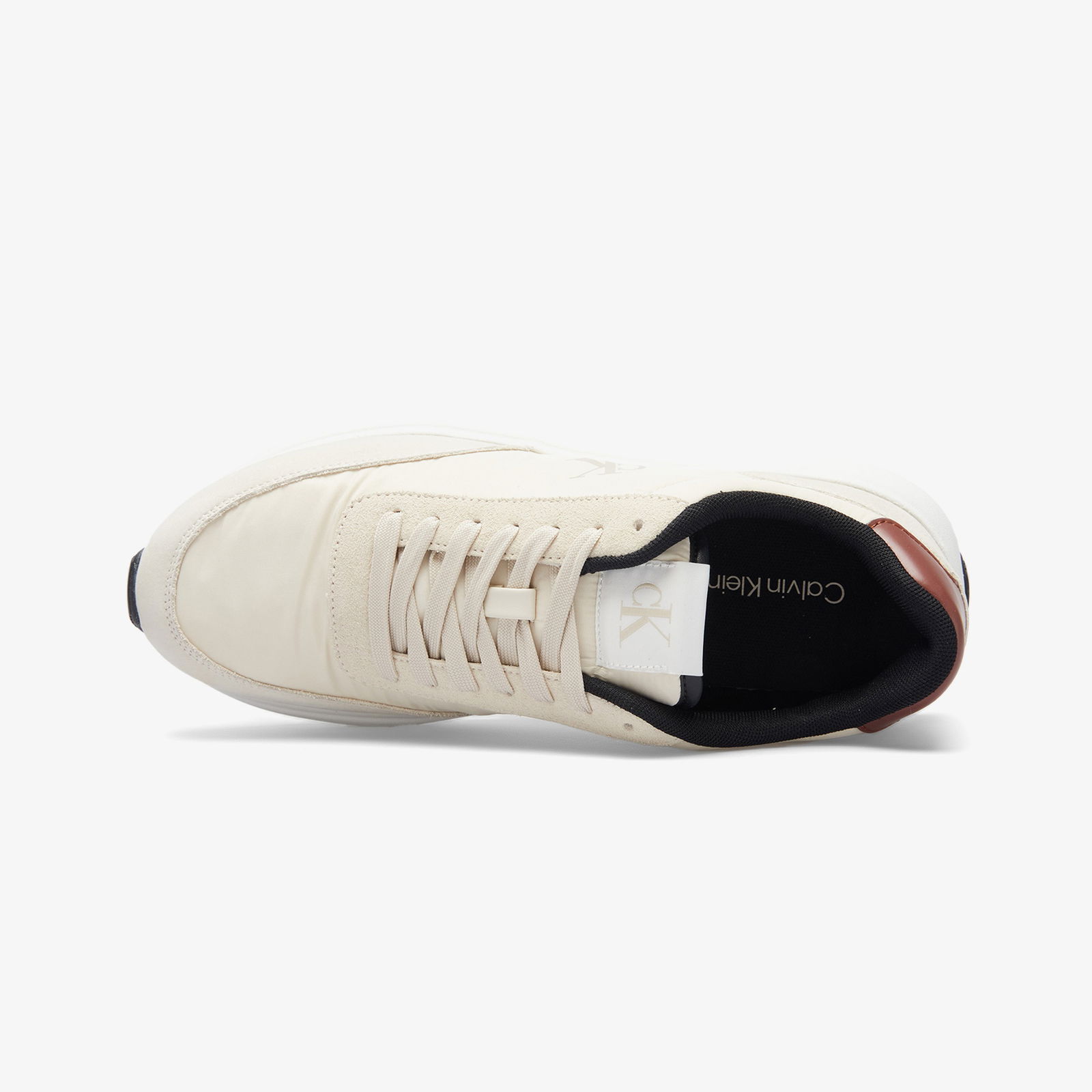 Calvin Klein Athleisure Runner Laceup Mix Erkek Bej Sneaker