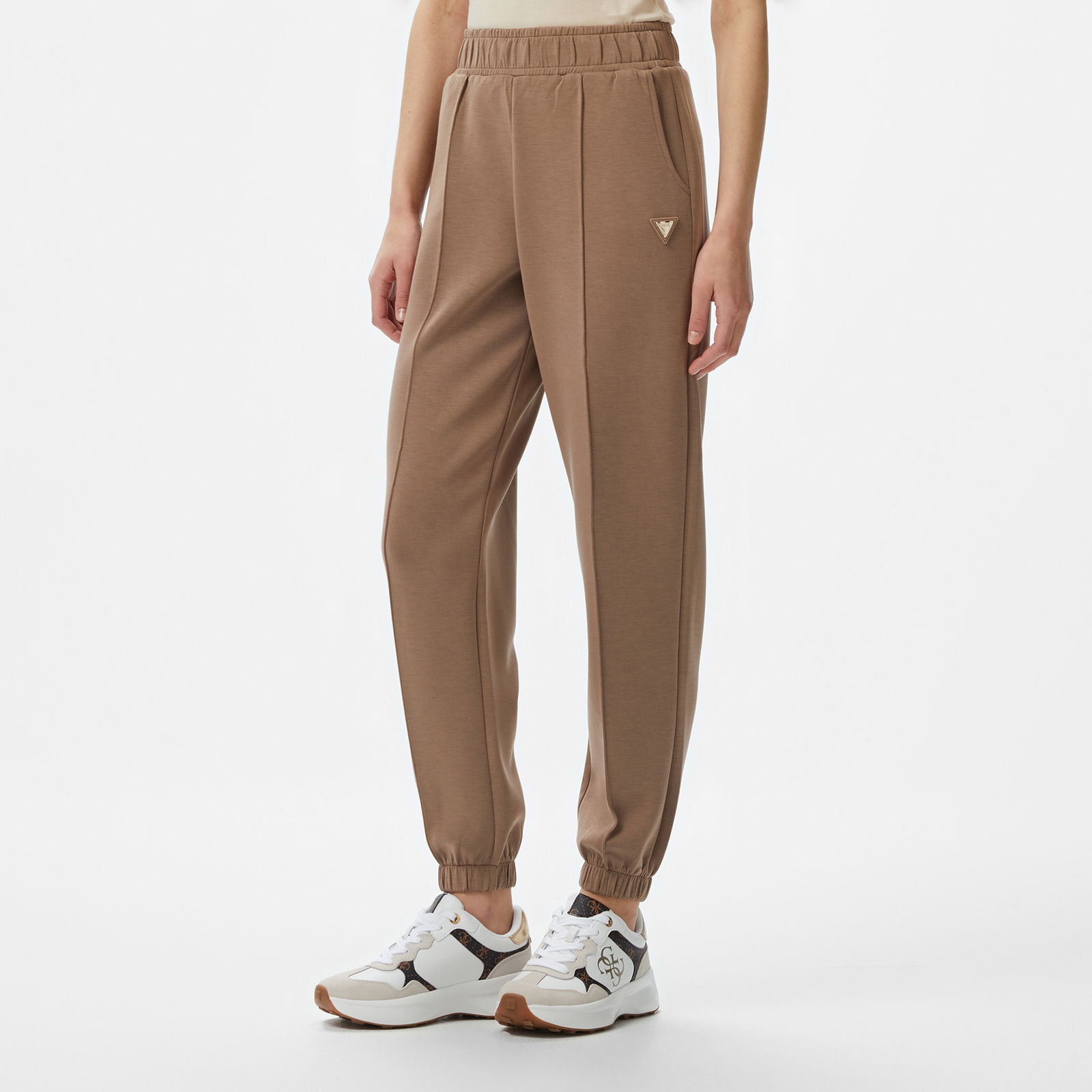 Guess Olympe Jogger Midweight Scuba Kadın Kahverengi Eşofman Altı