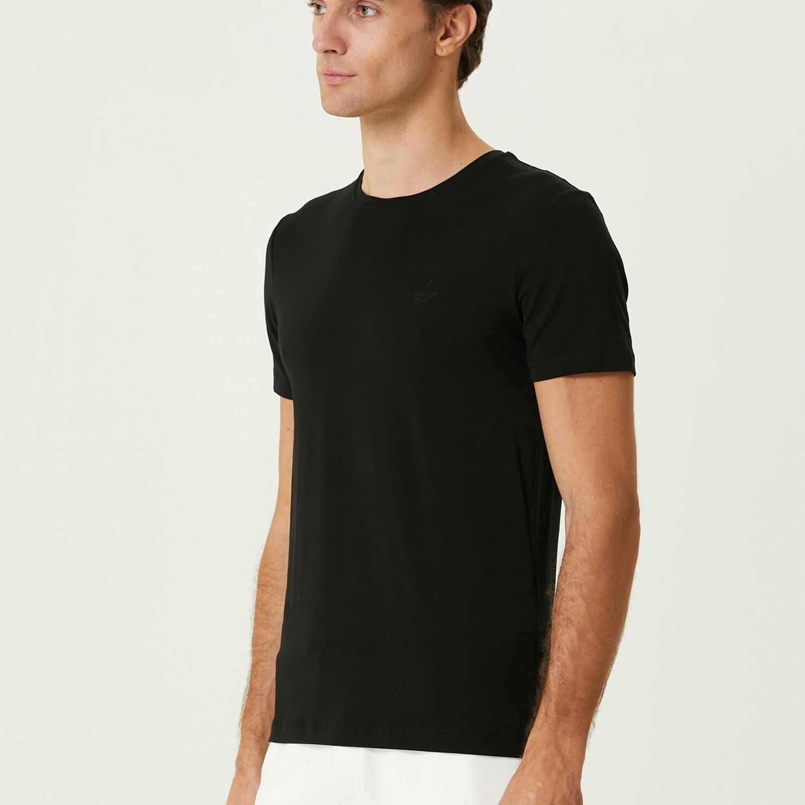 Beymen Club Erkek Siyah Logo Detaylı T-shirt