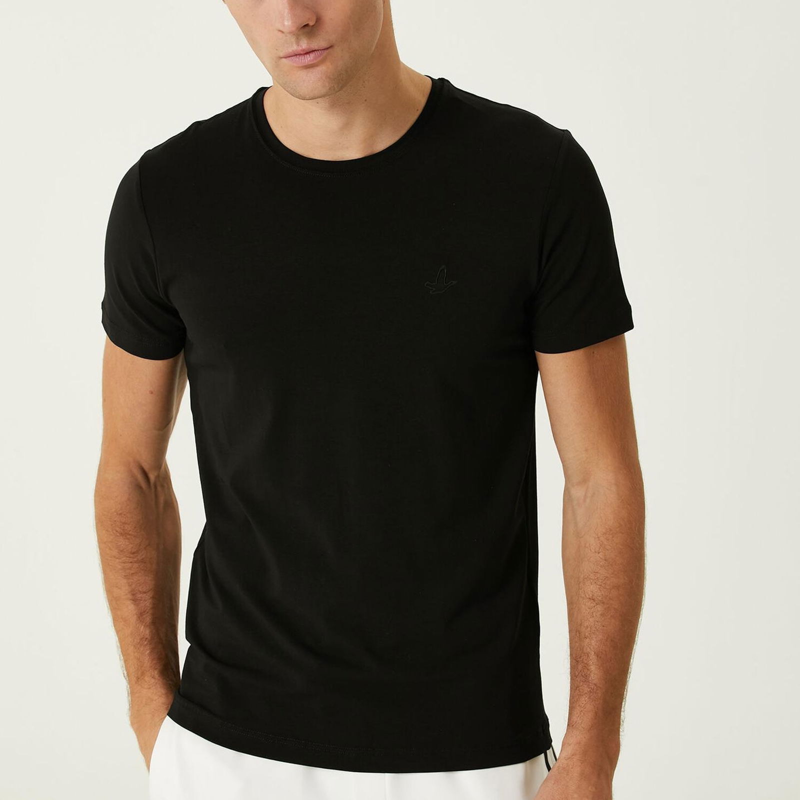 Beymen Club Erkek Siyah Logo Detaylı T-shirt