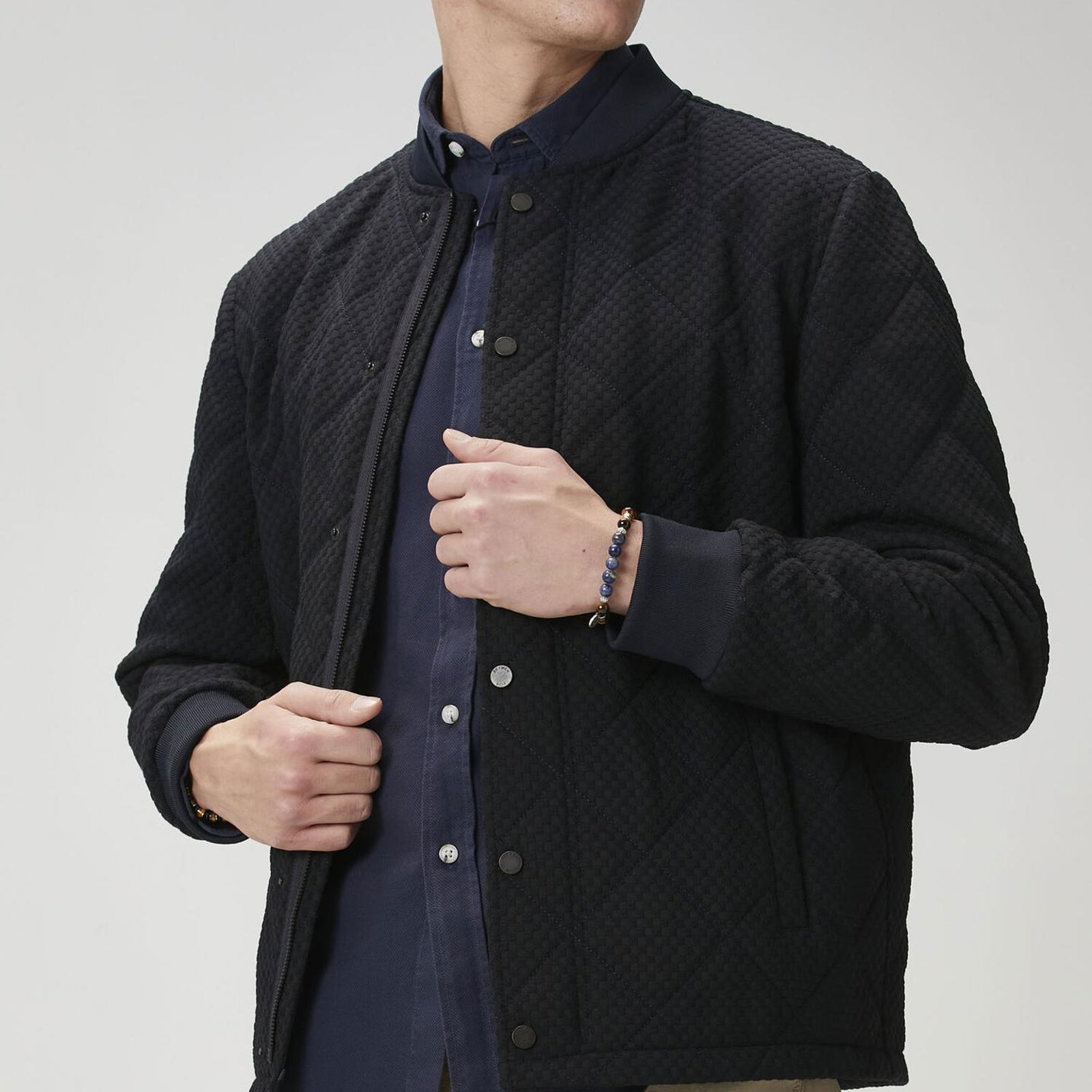 Beymen Club Erkek Lacivert Kapitoneli Bomber Mont