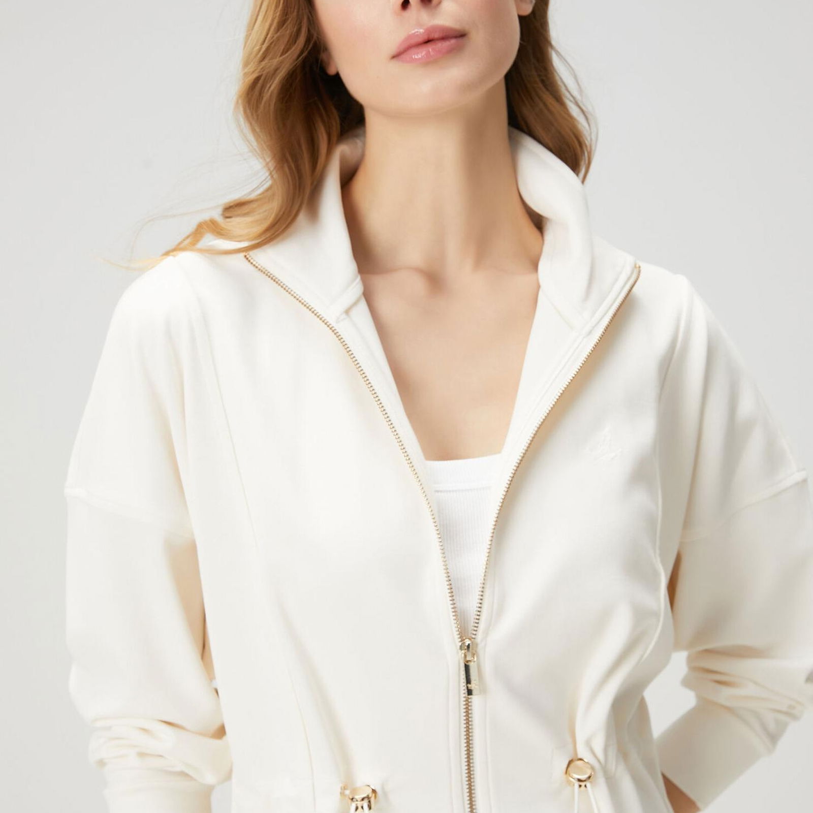 Beymen Club Kadin Ekru Fermuarlı Sweatshirt