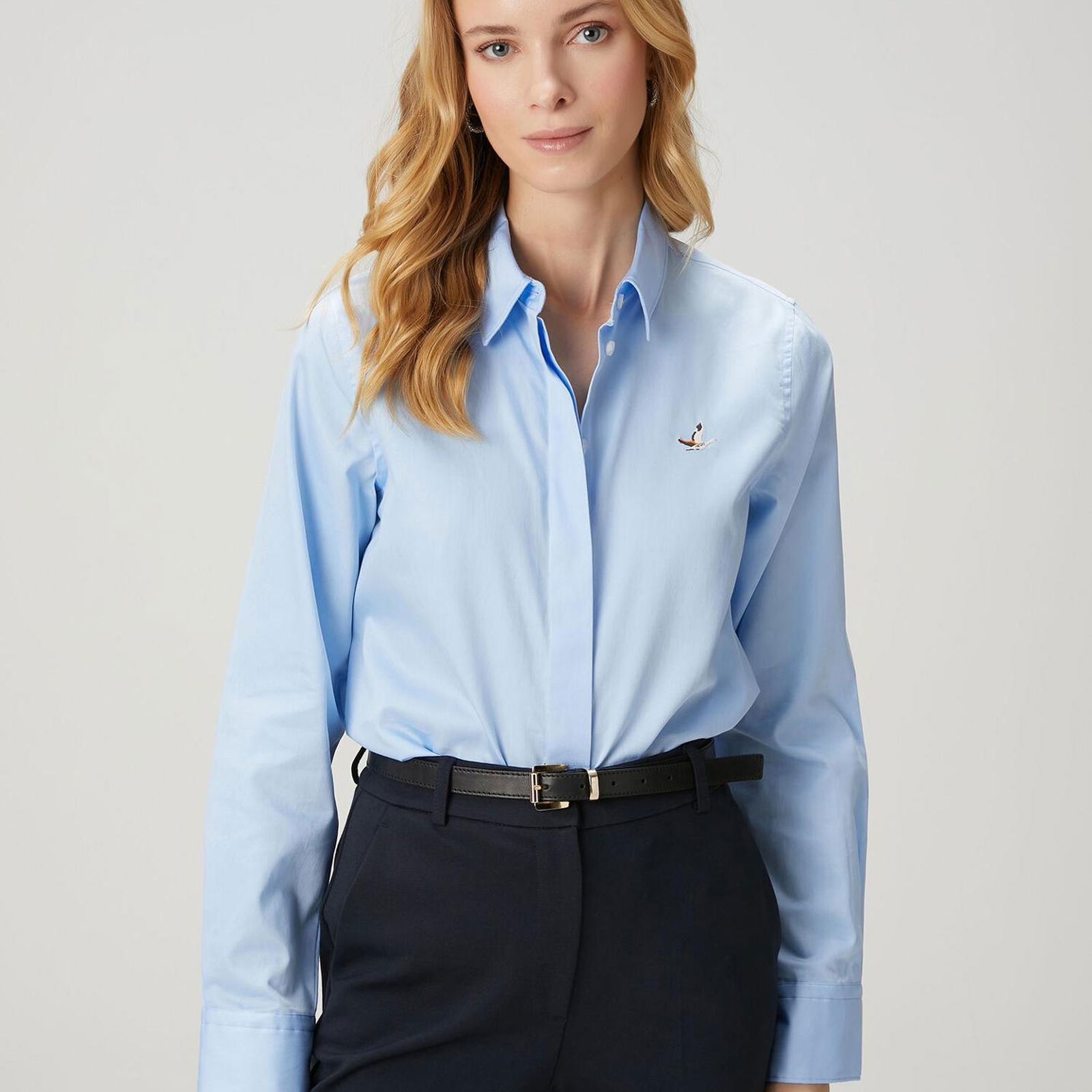 Beymen Club Kadin Mavi Basic Poplin Gömlek