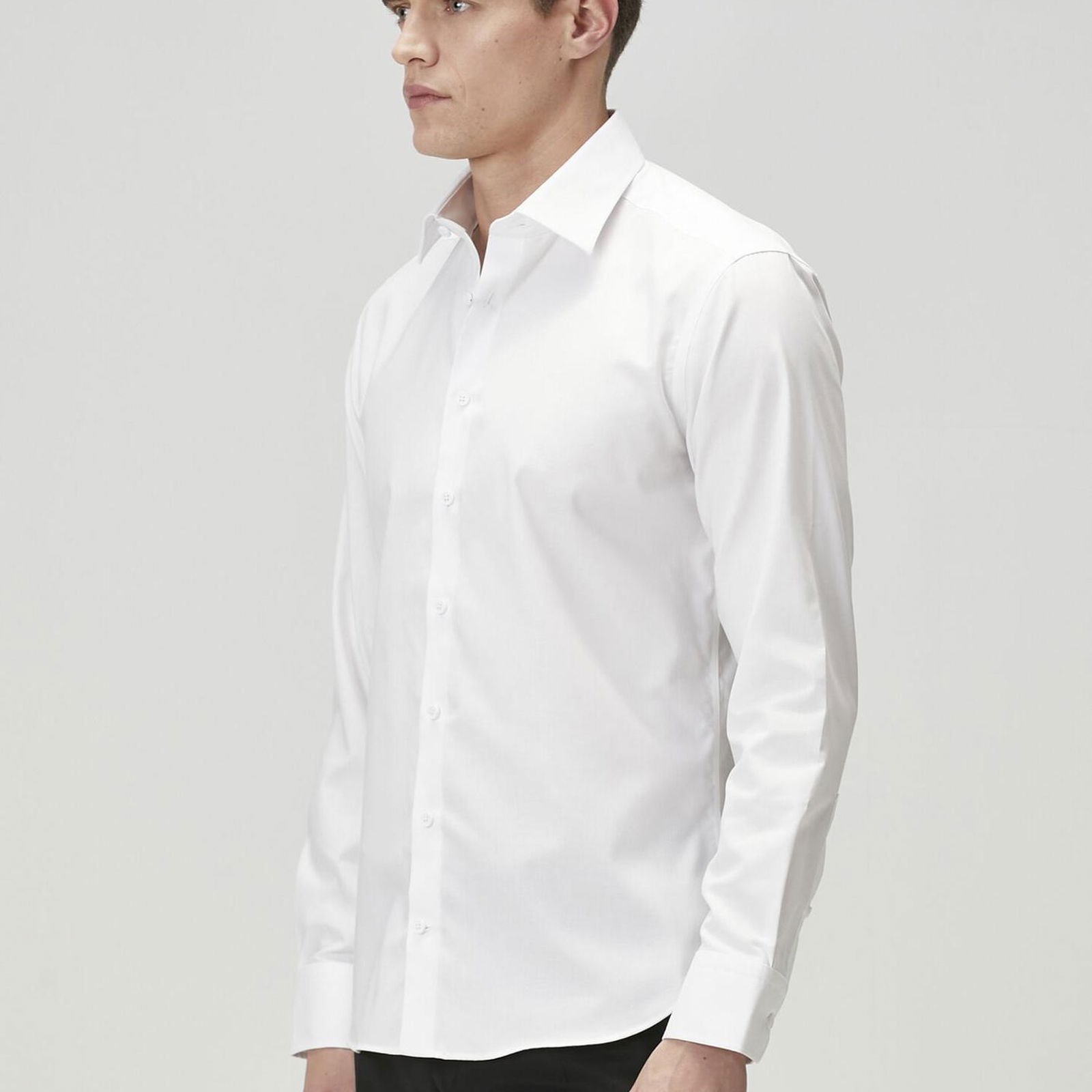 Beymen Club Erkek Slim Fit Beyaz Non-iron Twill Gömlek