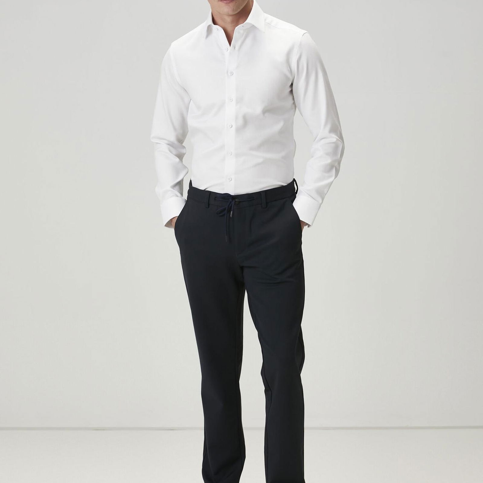 Beymen Club Erkek Slim Fit Beyaz Non-iron Gömlek
