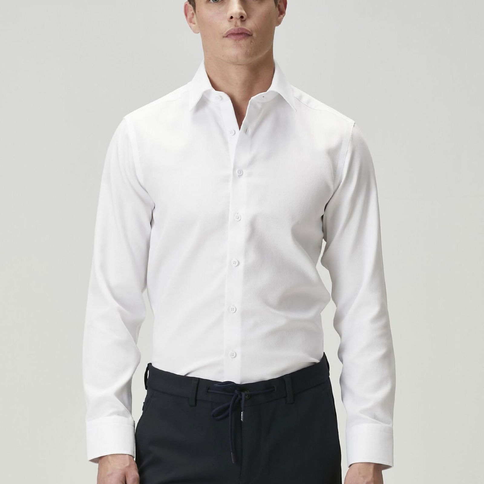 Beymen Club Erkek Slim Fit Beyaz Non-iron Gömlek