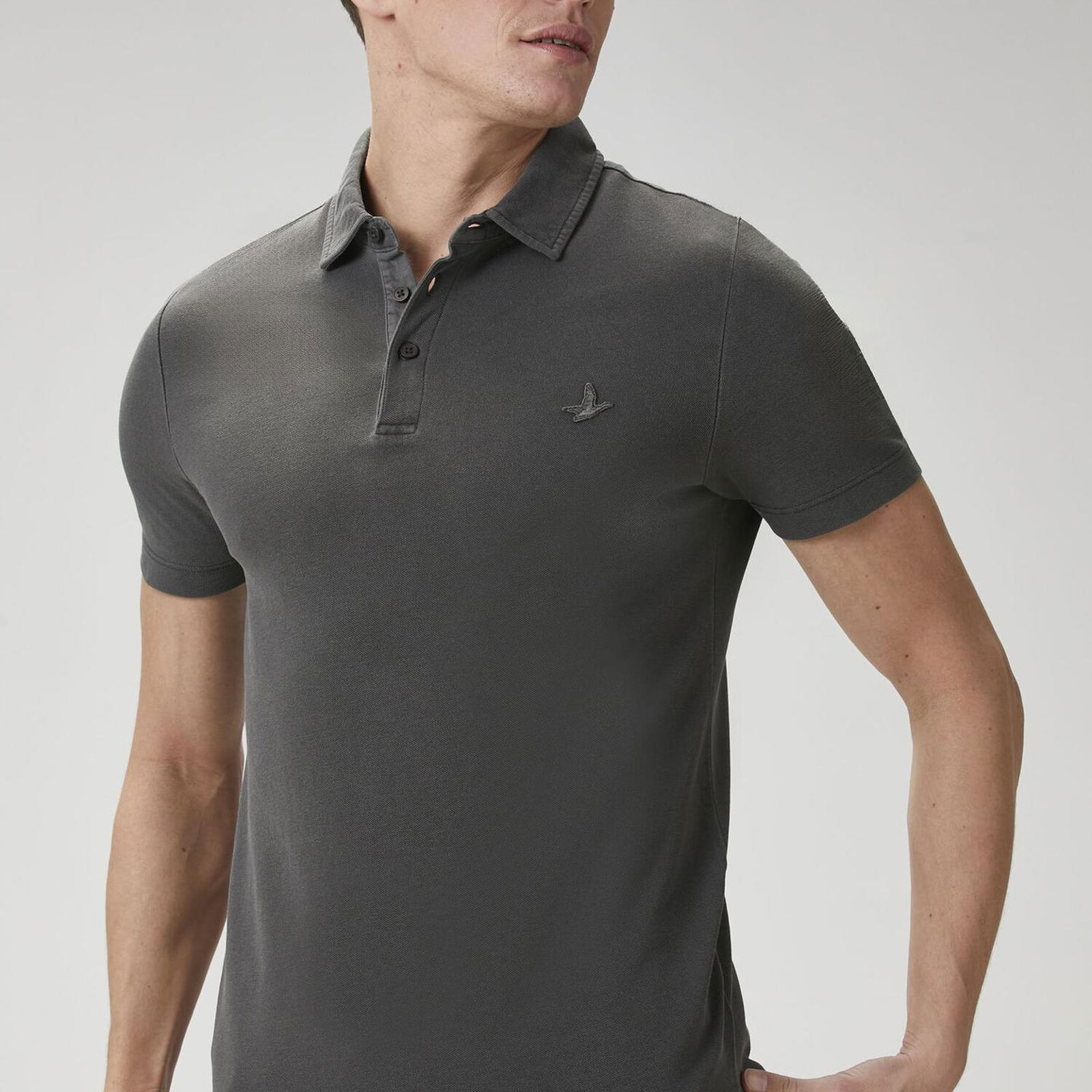Beymen Club Erkek Comfort Fit Antrasit Polo Yaka T-shirt