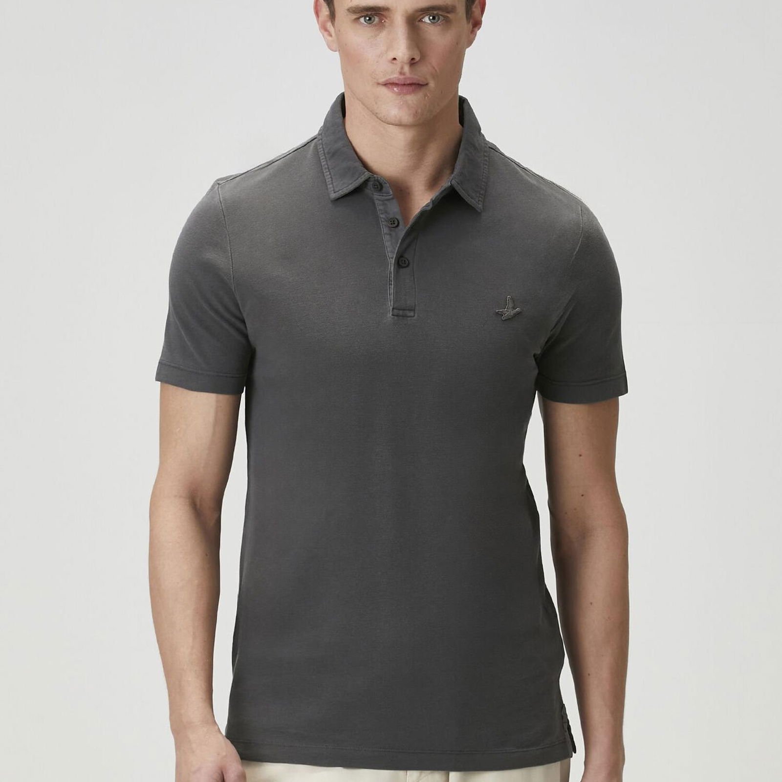 Beymen Club Erkek Comfort Fit Antrasit Polo Yaka T-shirt
