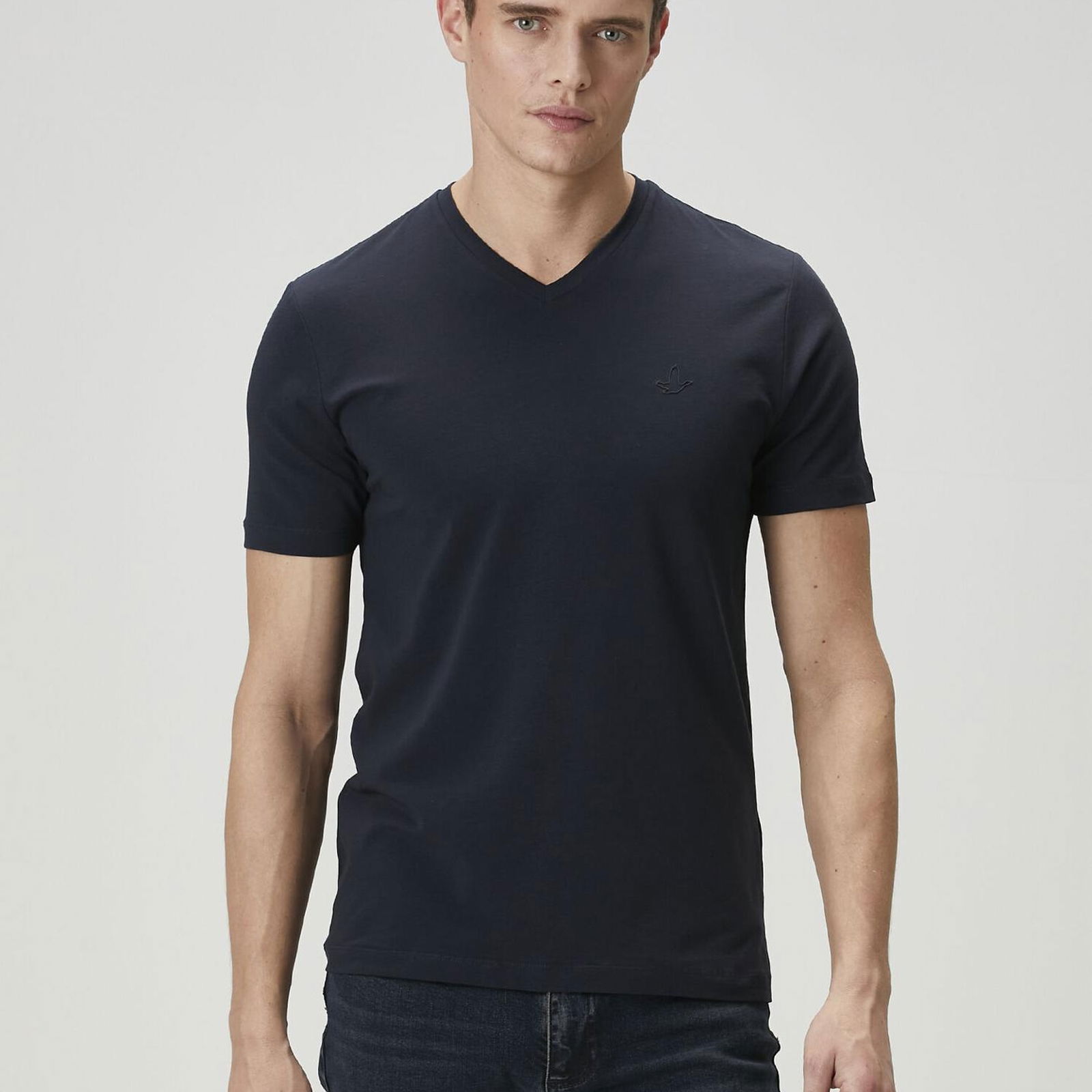 Beymen Club Erkek Lacivert V Yaka T-shirt