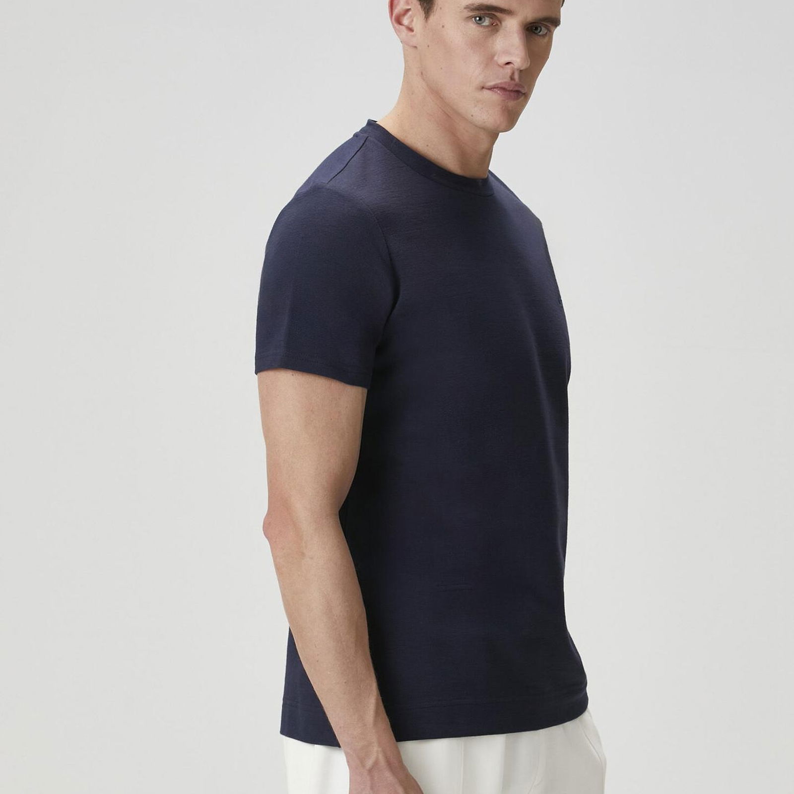 Beymen Club Erkek Relaxed Fit Lacivert Basic T-shirt