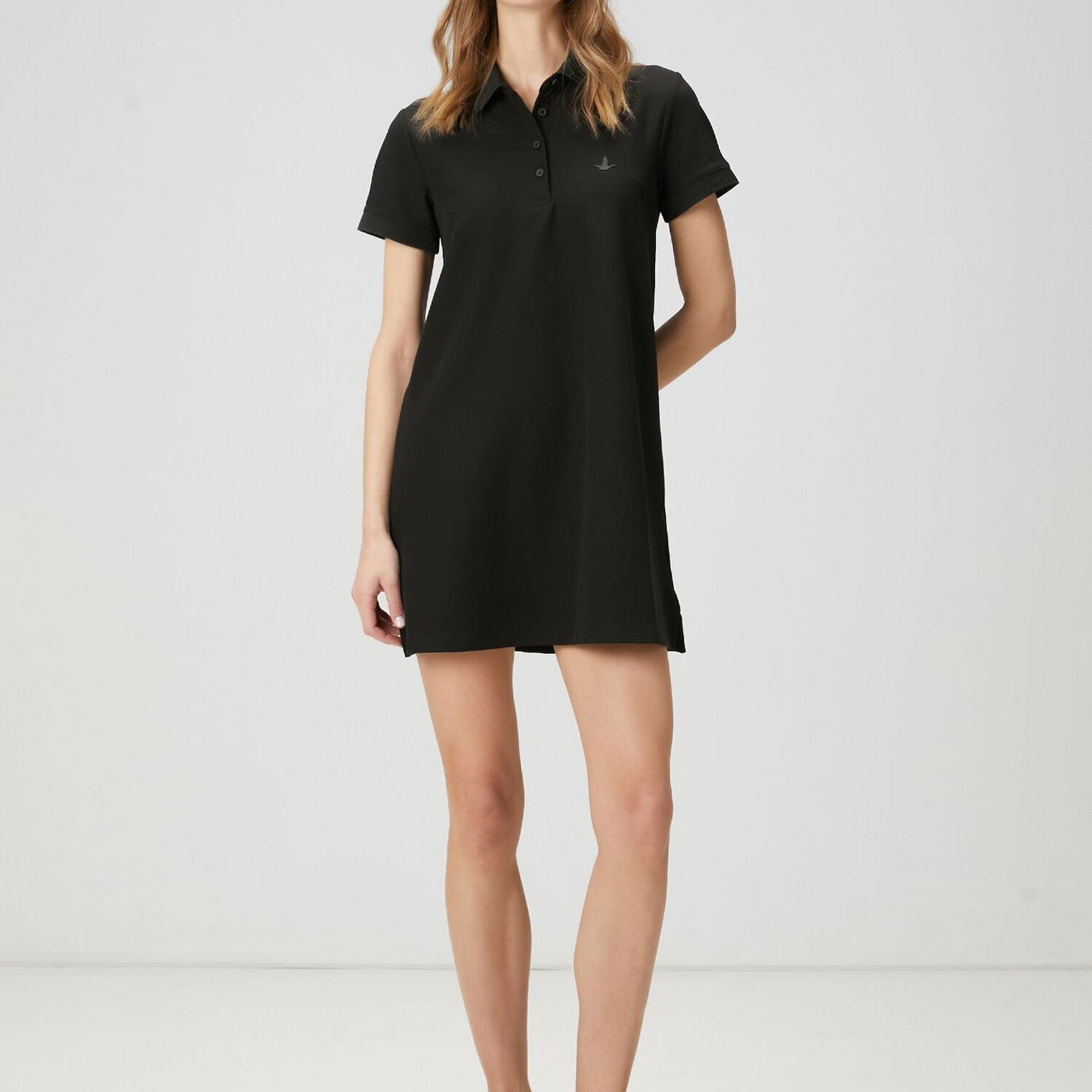 Beymen Club Kadin Siyah Polo Yaka Mini Elbise