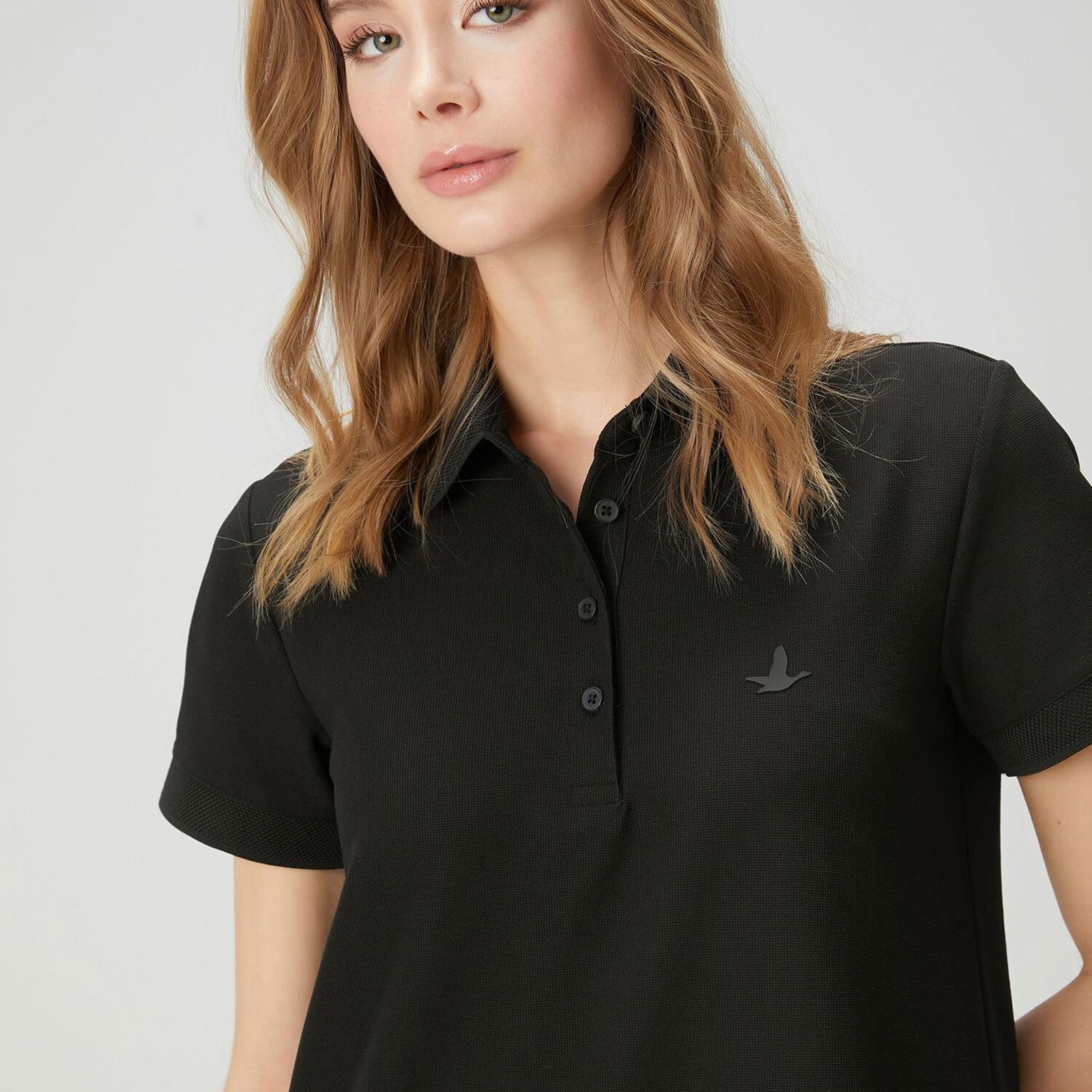 Beymen Club Kadin Siyah Polo Yaka Mini Elbise